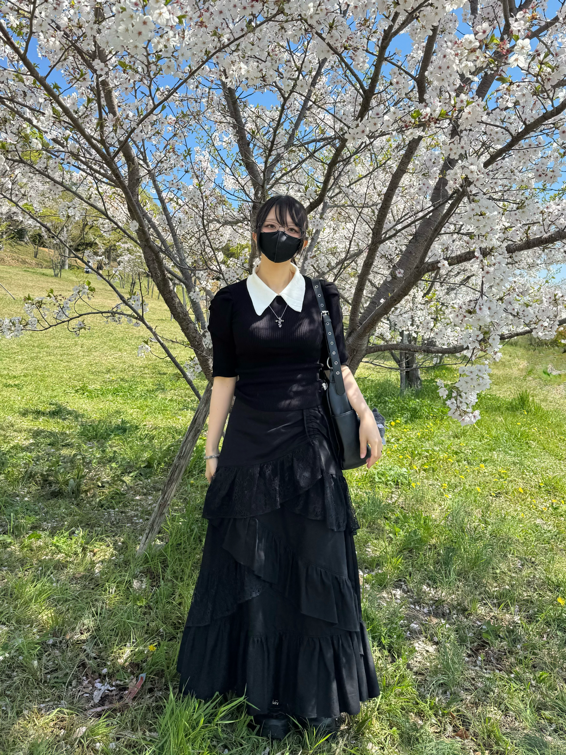 【再販】gibous frill lace long skirt