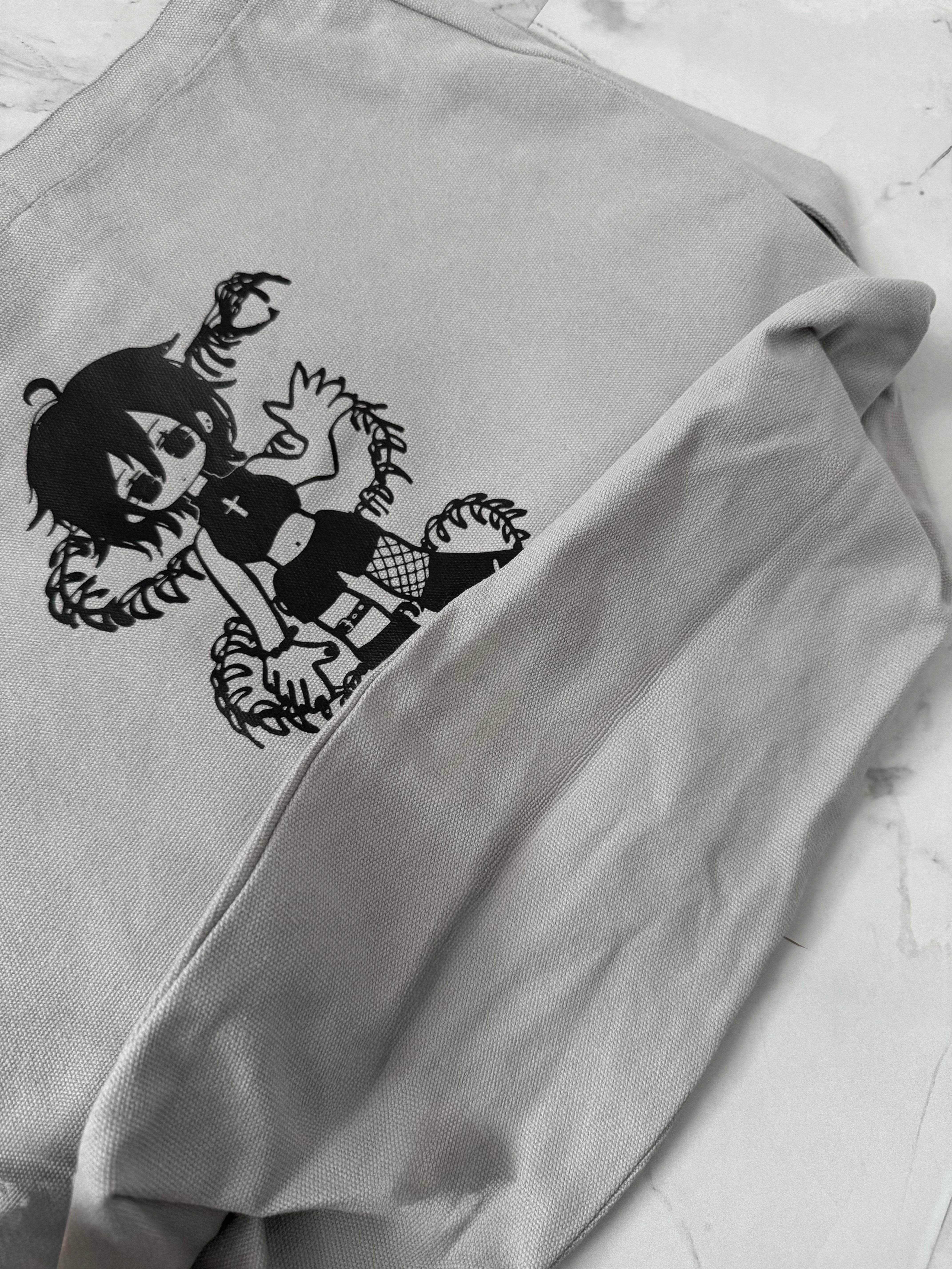 gibous snake bone girl newspaper bag