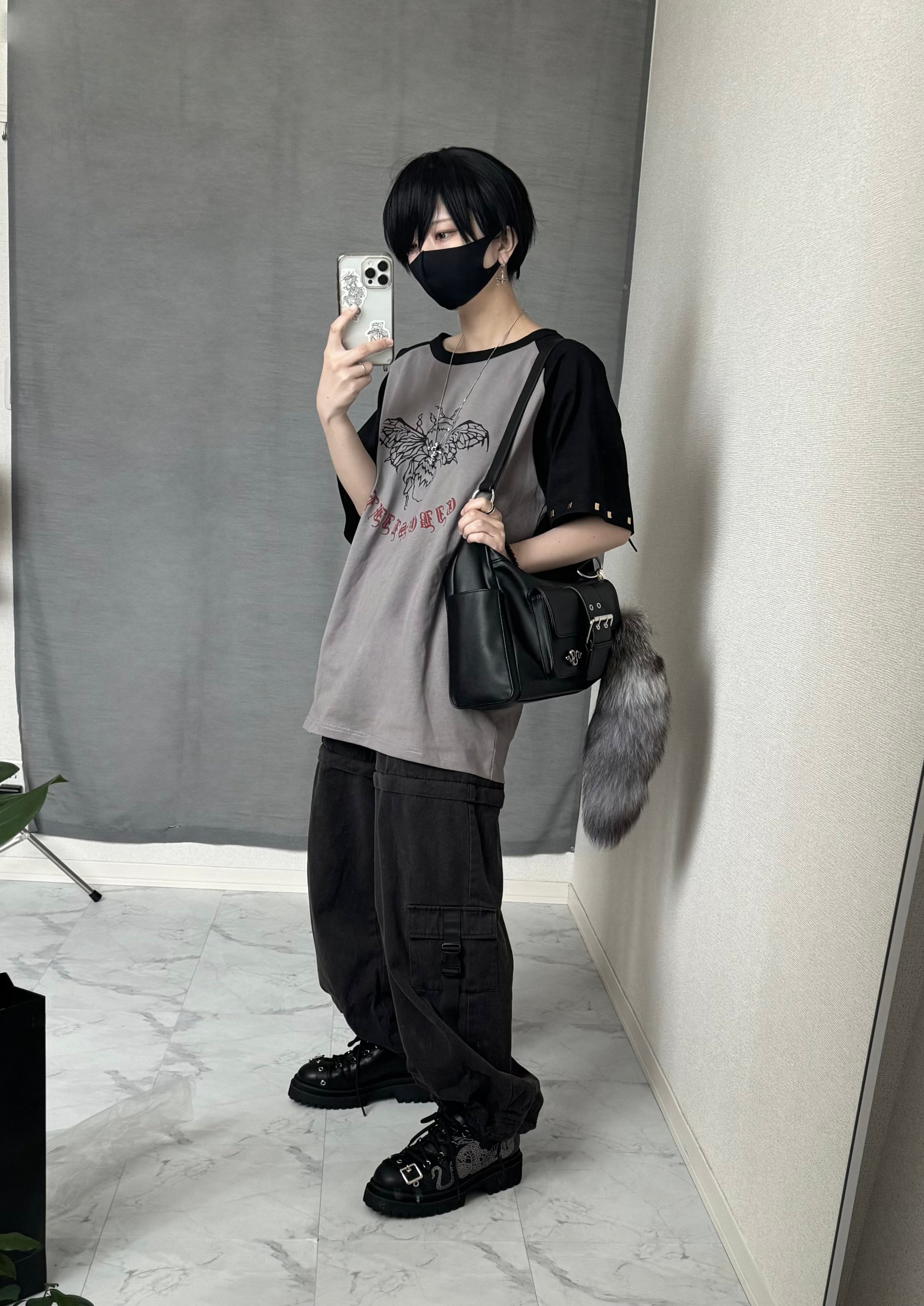 【再販】gibous snake bone belt shoulder bag