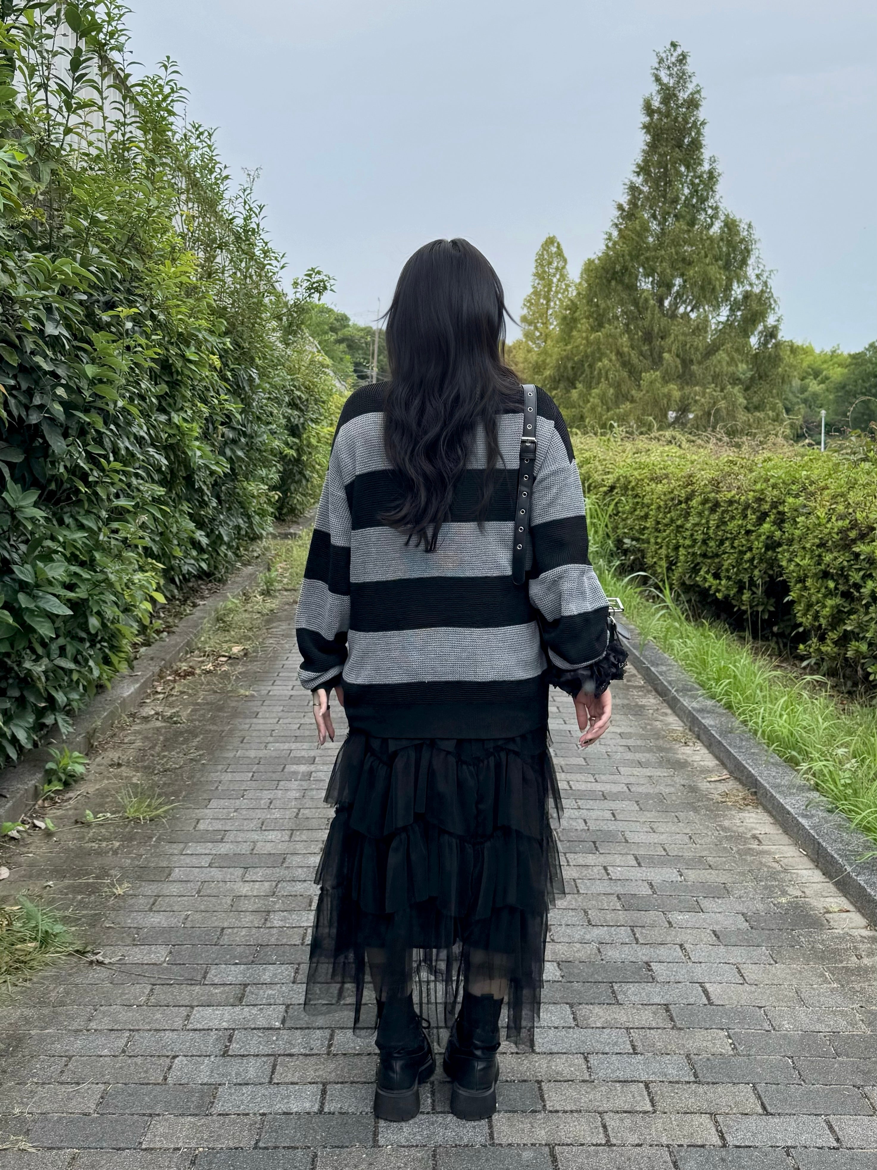 【再販】gibous scorpion mesh chuck border tops grey×black