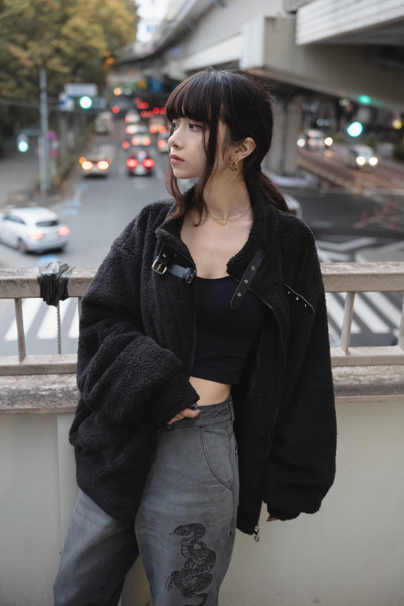 gibous double belt logo boa outer