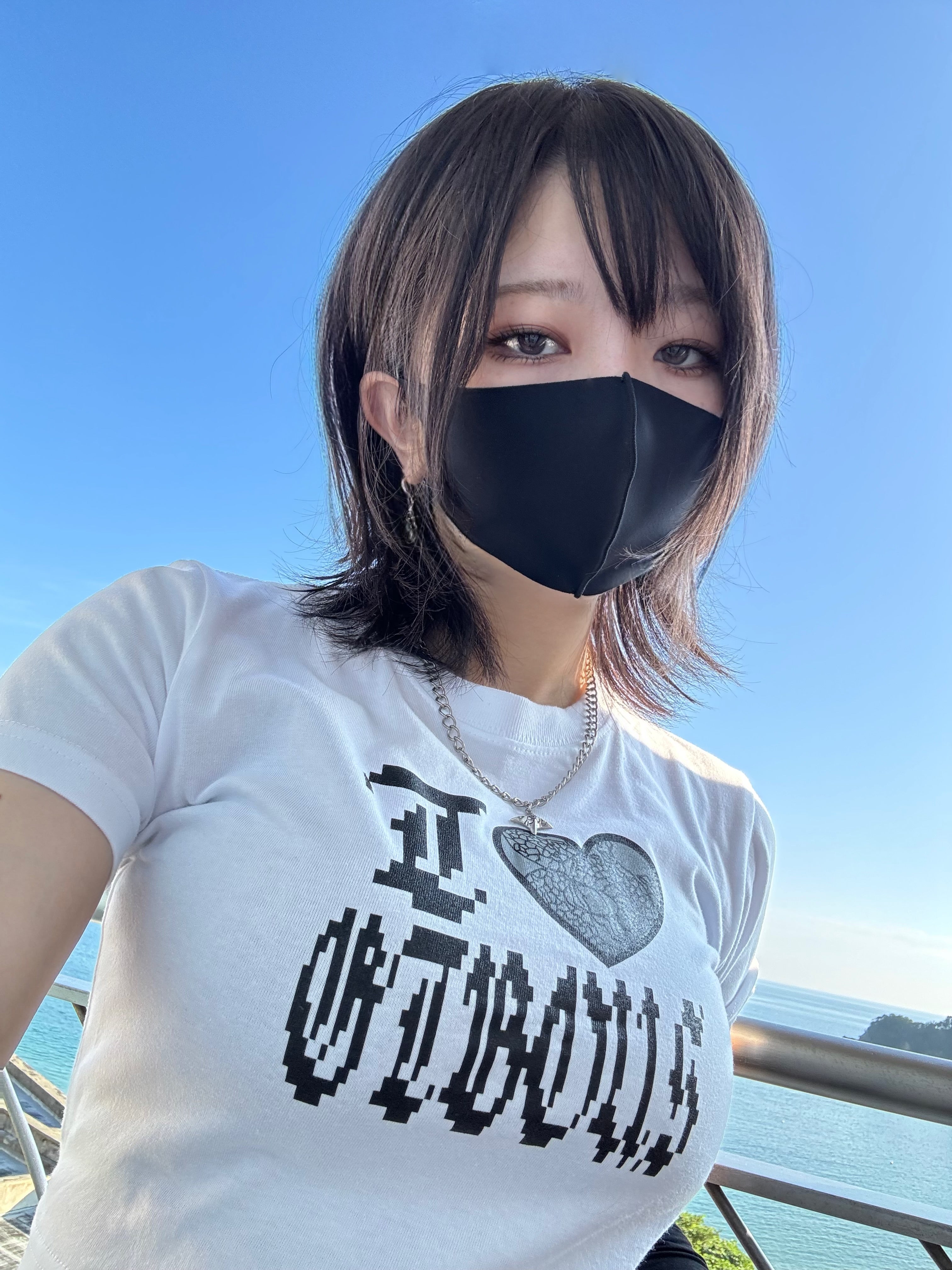 gibous I ♡ t shirt white short/normal