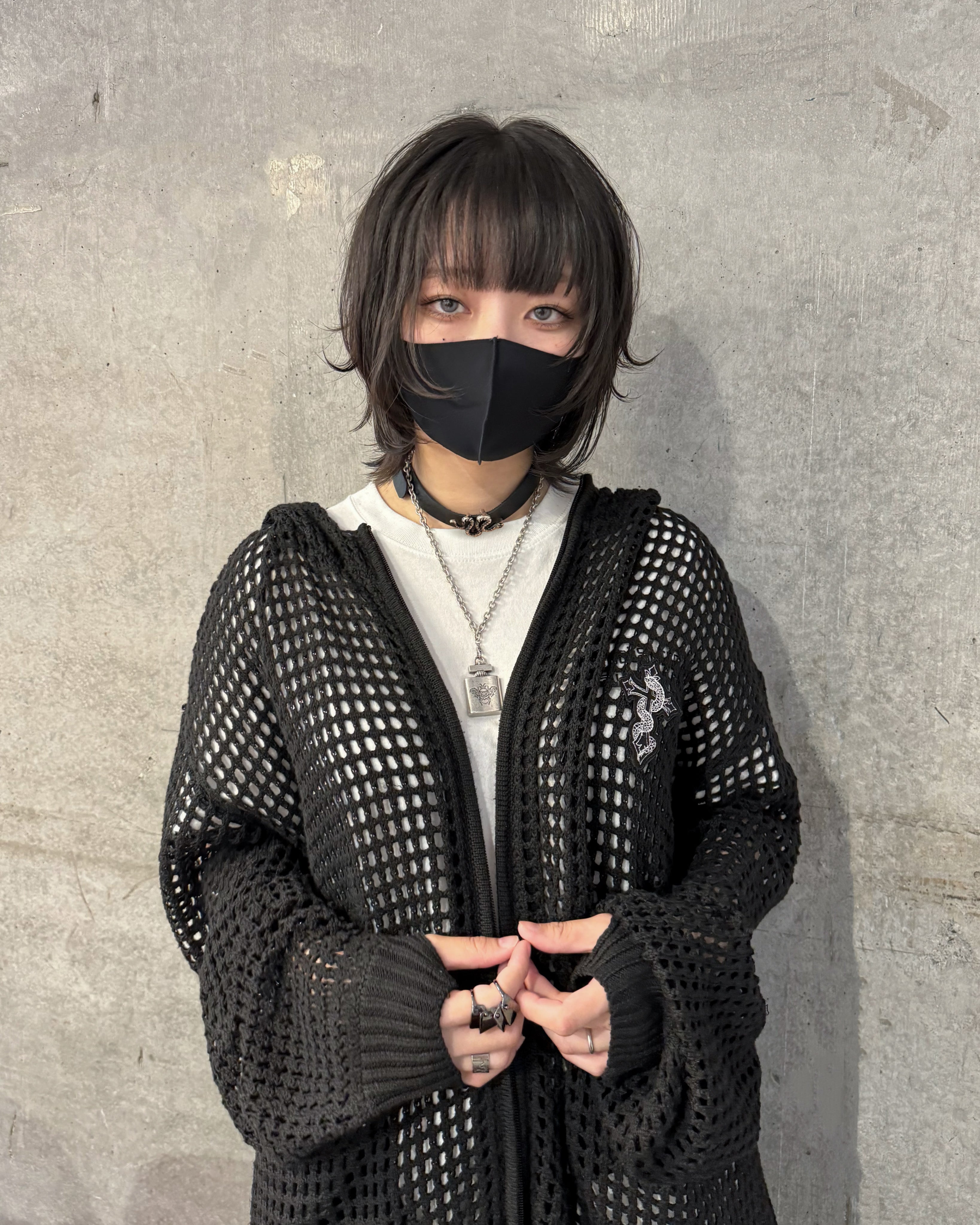 【再販】gibous cross snake mesh parker