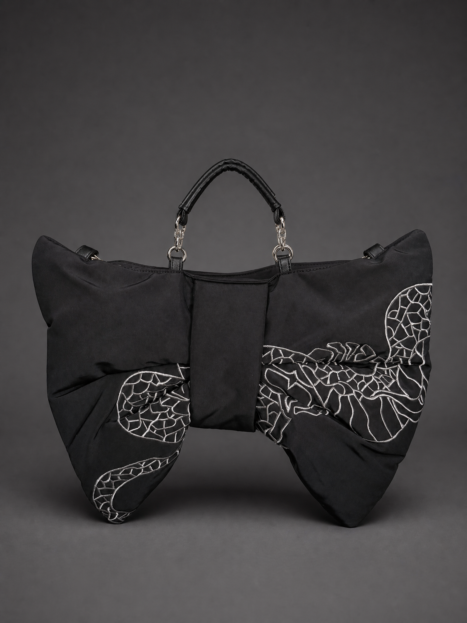 gibous snake scorpion ribbon bag