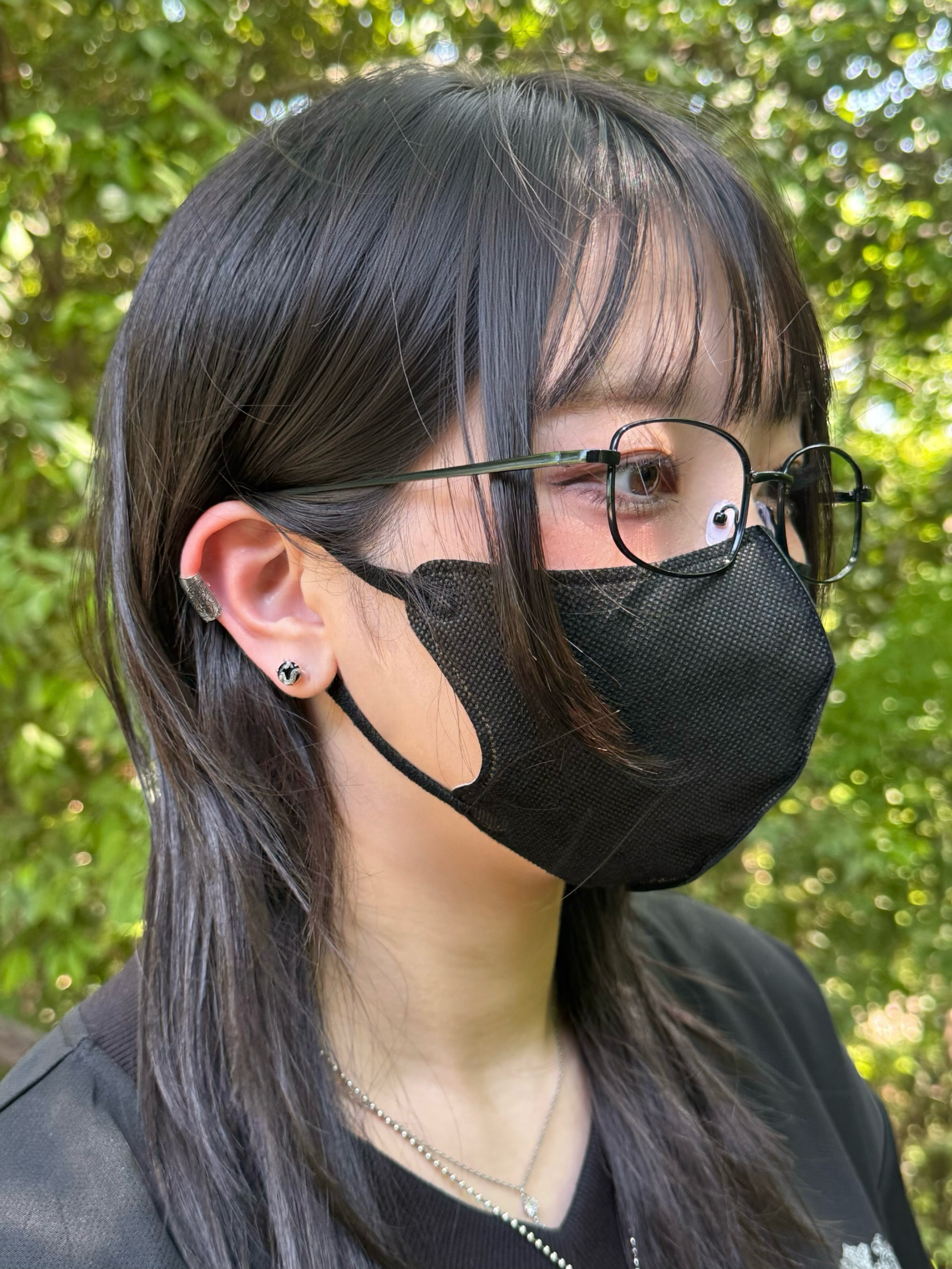 gibous snake scorpion ear cuff silver
