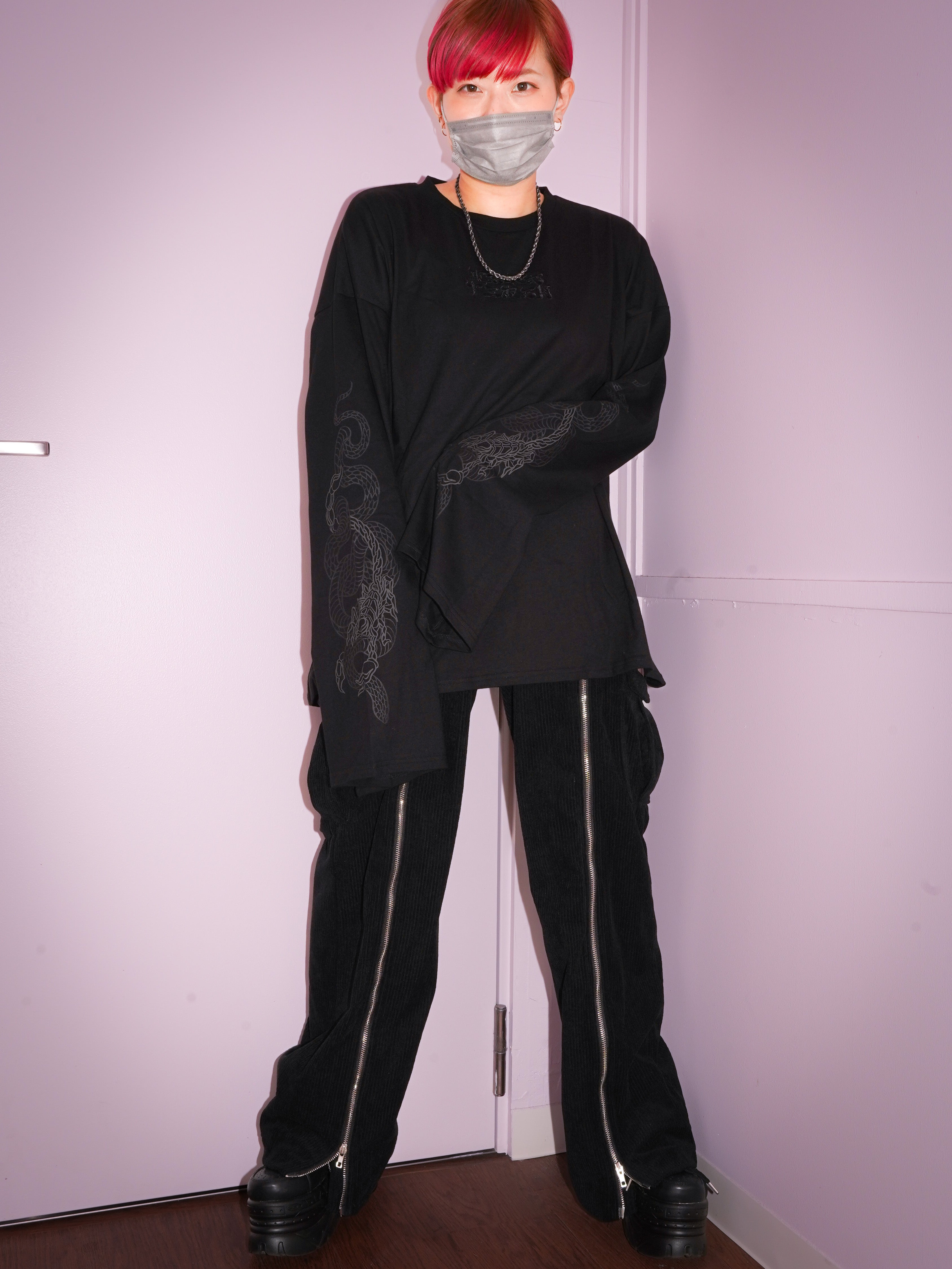 gibous×東京13零式 snakescorpion long t shirt