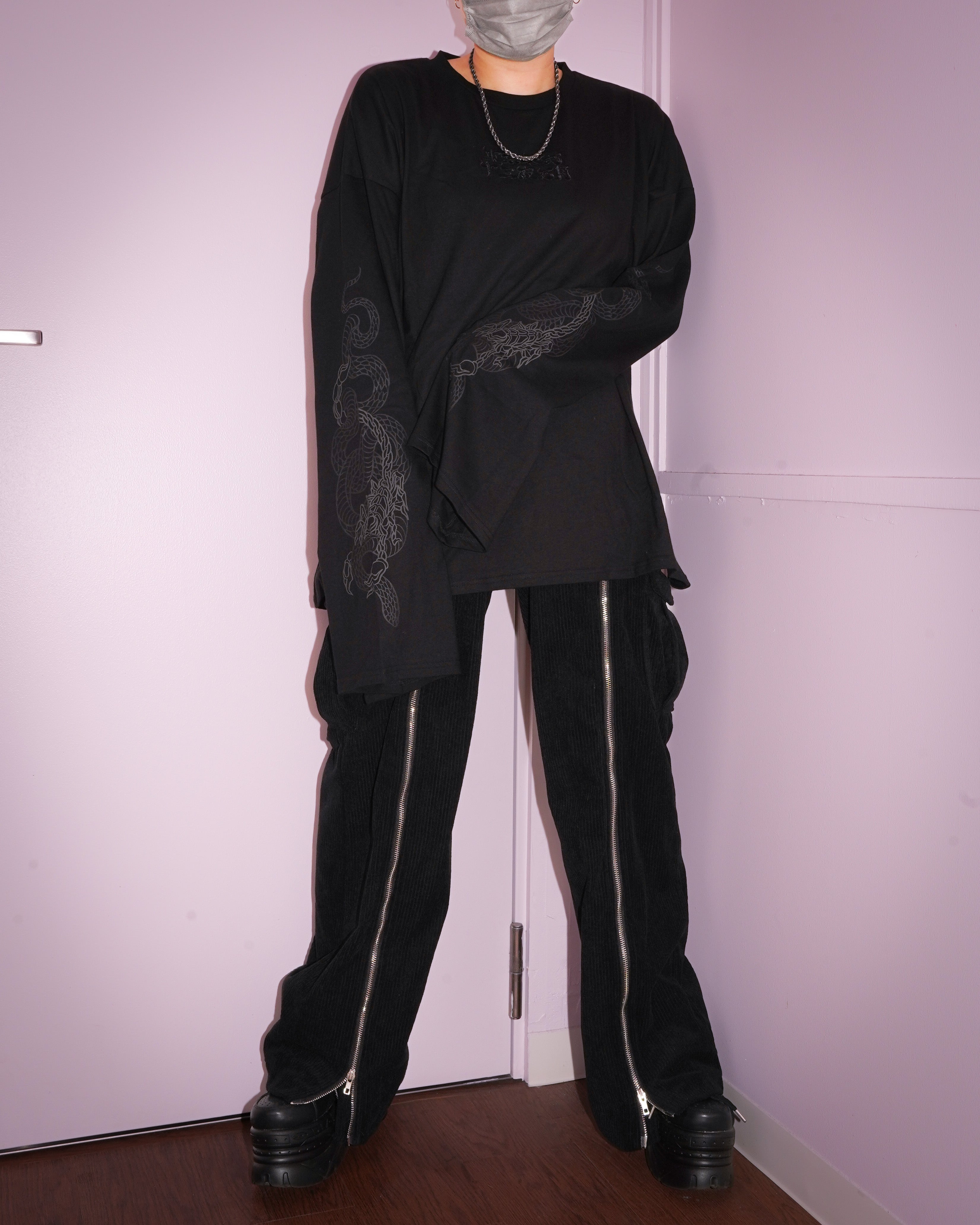 gibous×東京13零式 snakescorpion long t shirt