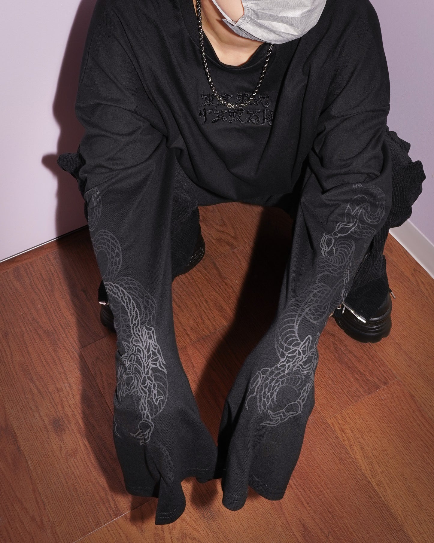 gibous×東京13零式 snakescorpion long t shirt