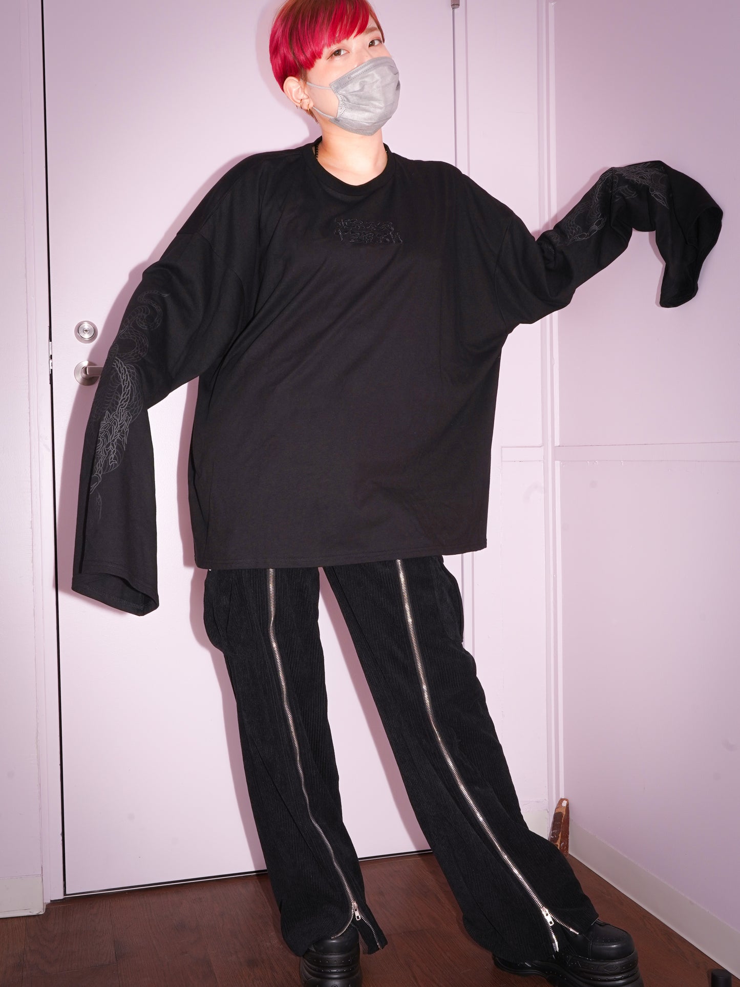 gibous×東京13零式 snakescorpion long t shirt