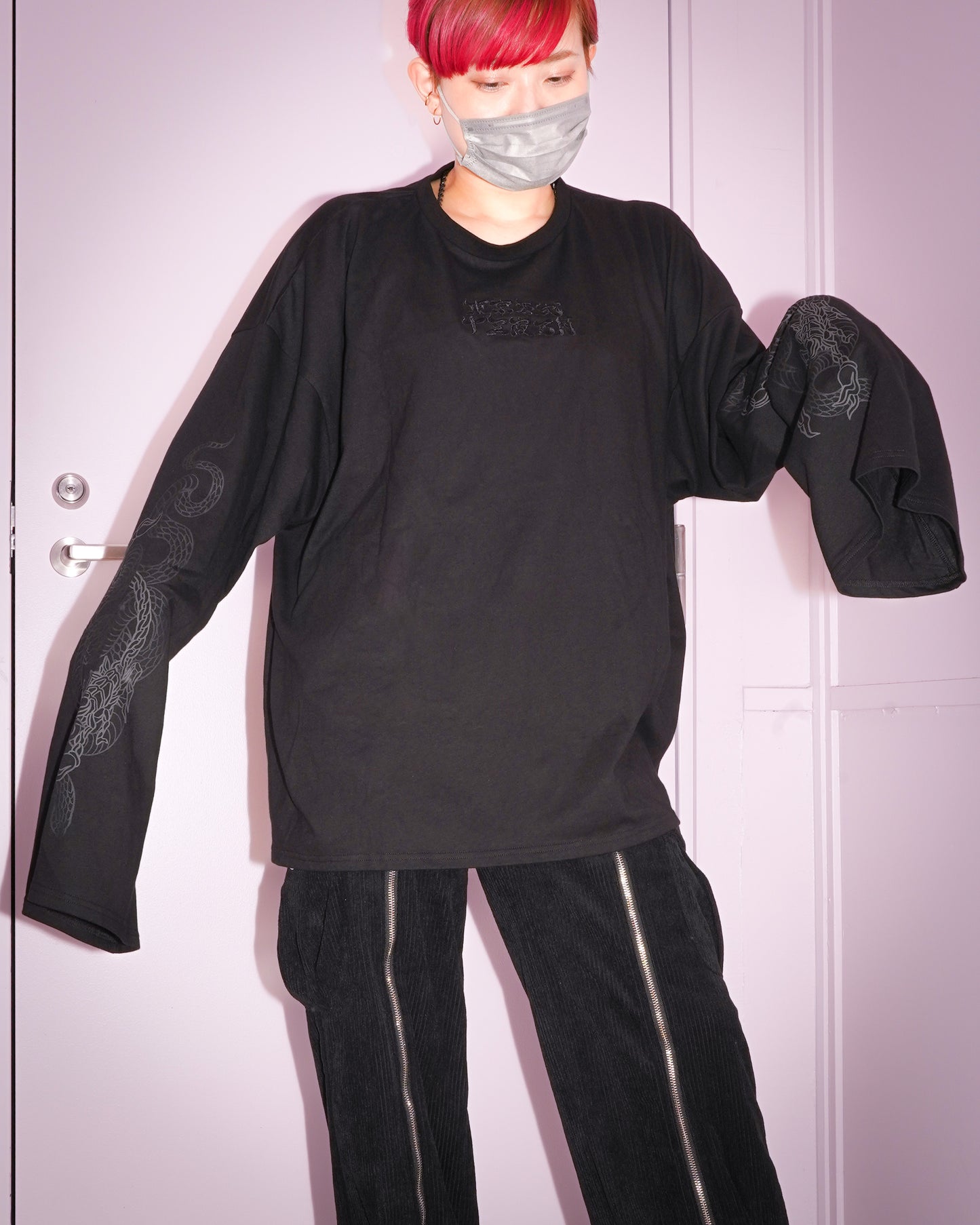 gibous×東京13零式 snakescorpion long t shirt