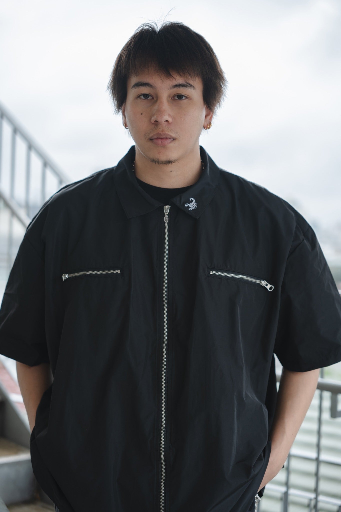 gibous scorpion zipper jacket