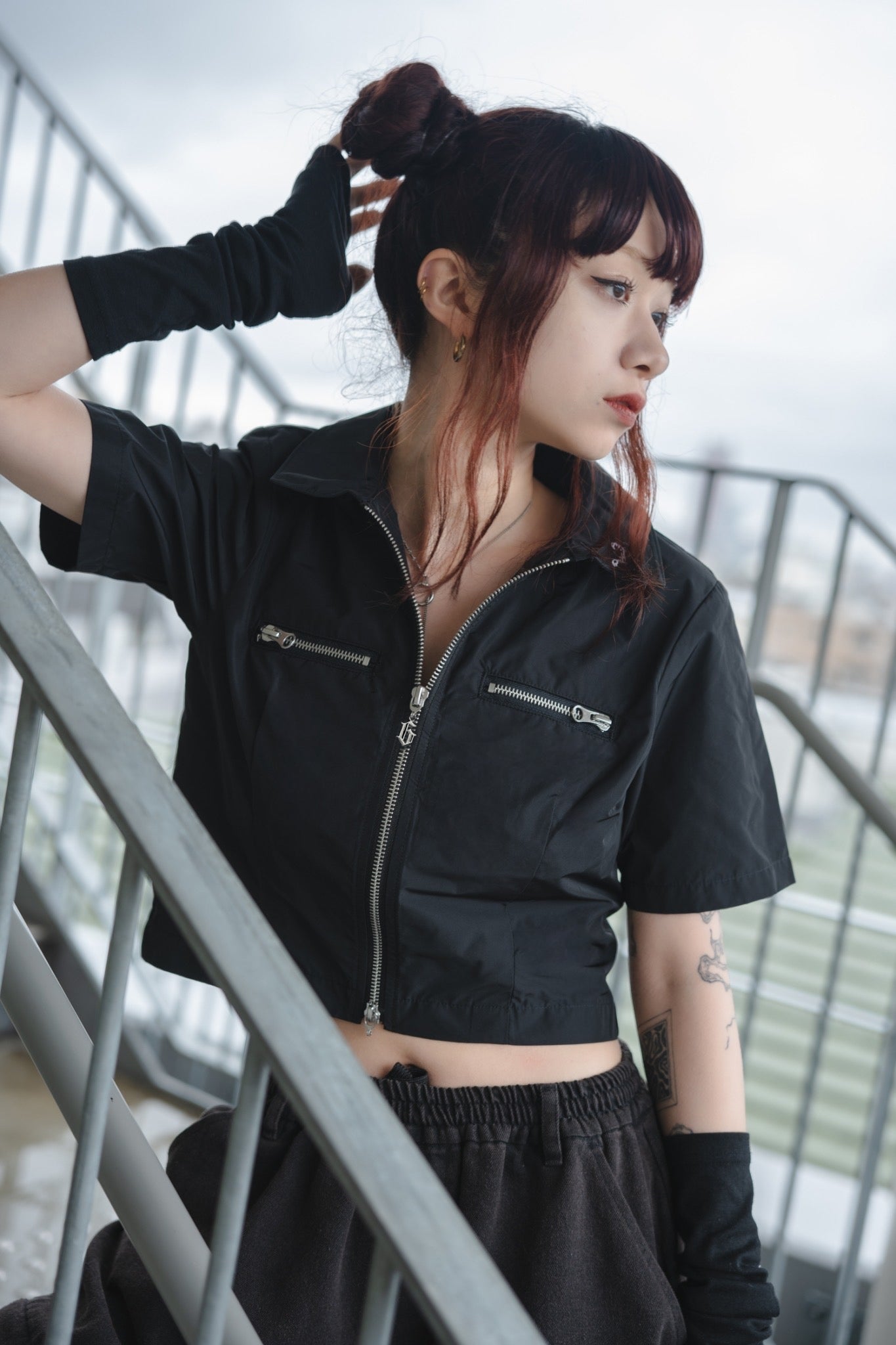 gibous scorpion zipper jacket