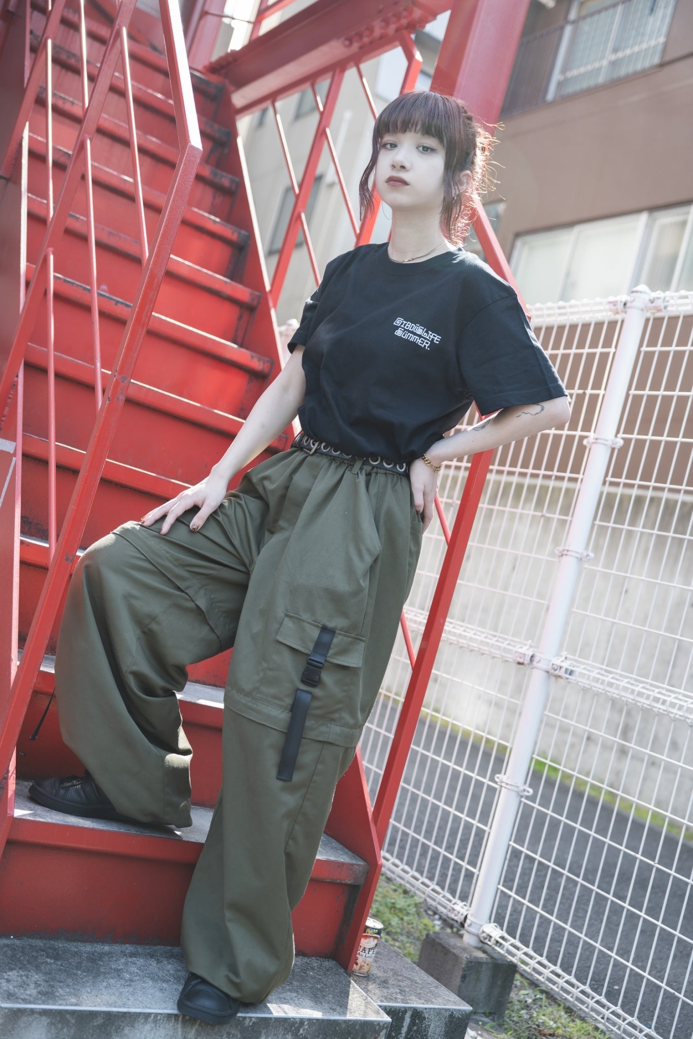 gibous onepoint summer logo tshirt black