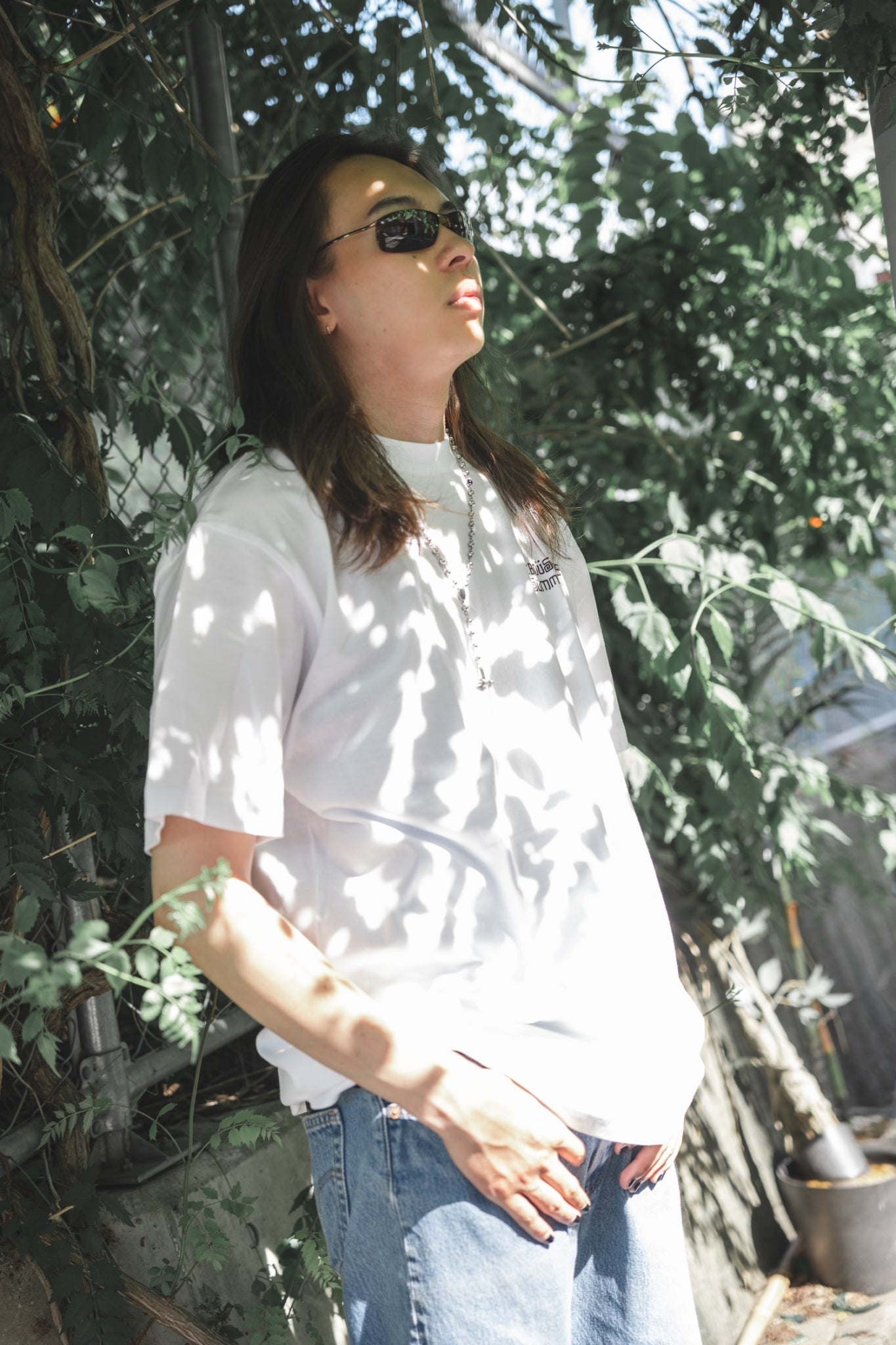 gibous onepoint summer logo tshirt white