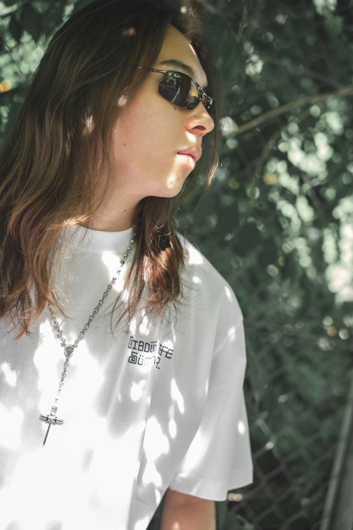 gibous onepoint summer logo tshirt white