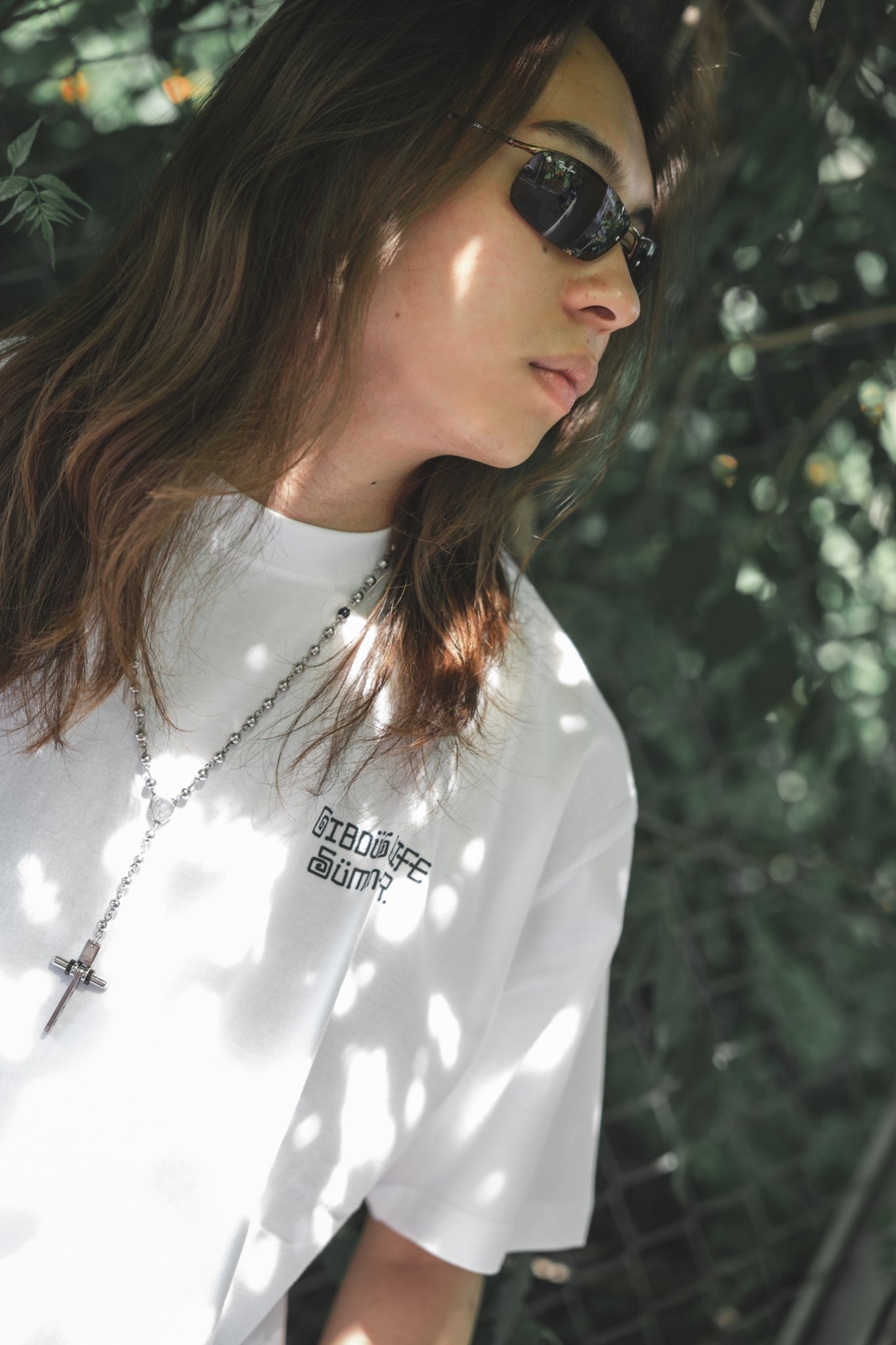 gibous onepoint summer logo tshirt white