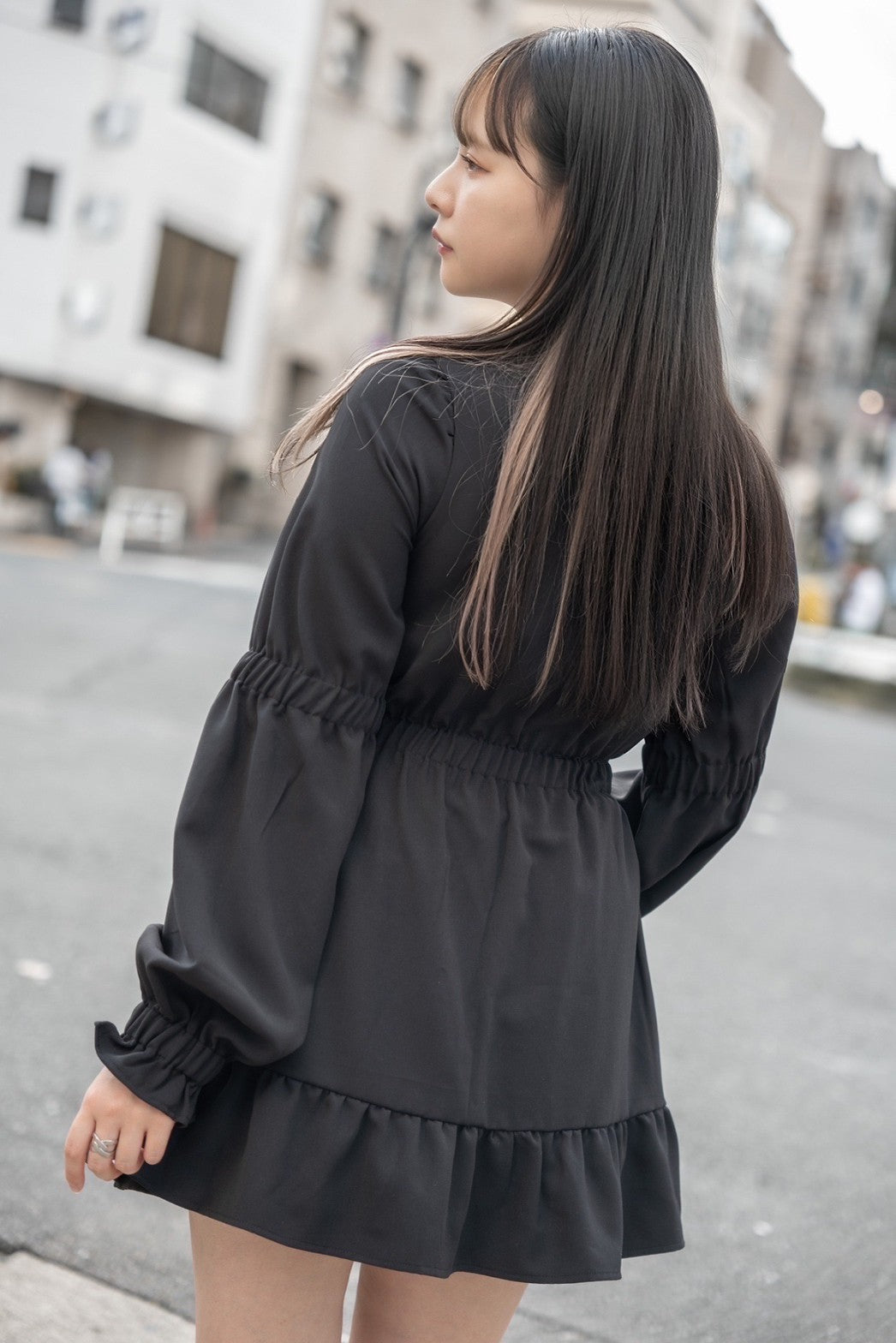 【再販】gibous chain puff sleeves onepiece