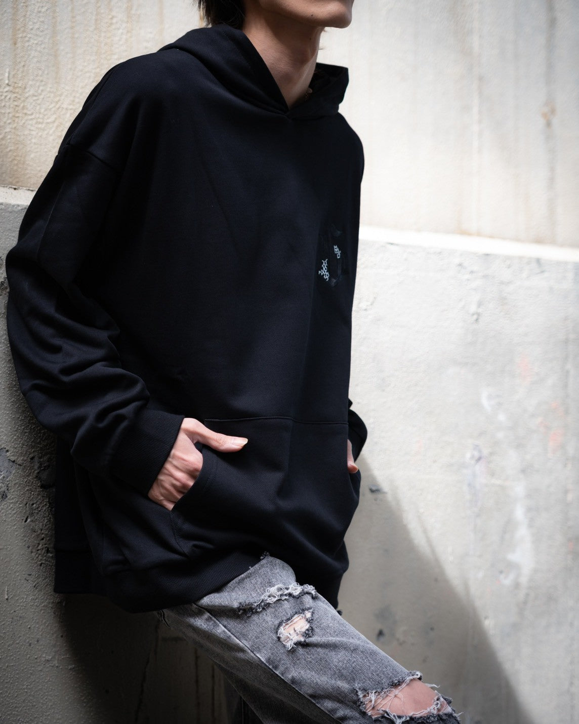 gibous G hoodie black