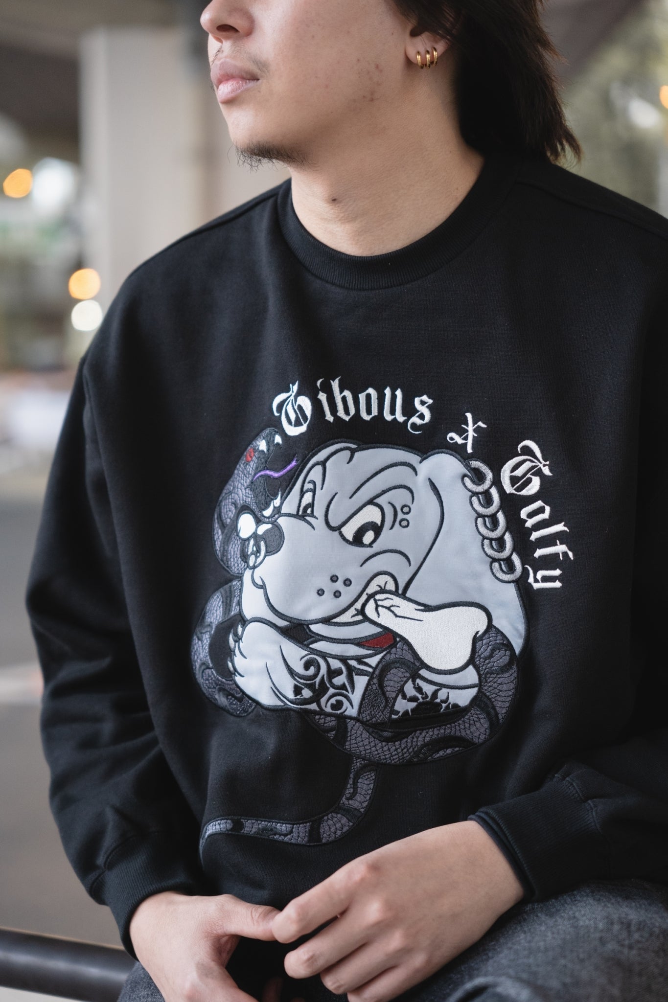 【受注生産】gibous×GALFY snake dog trainer black