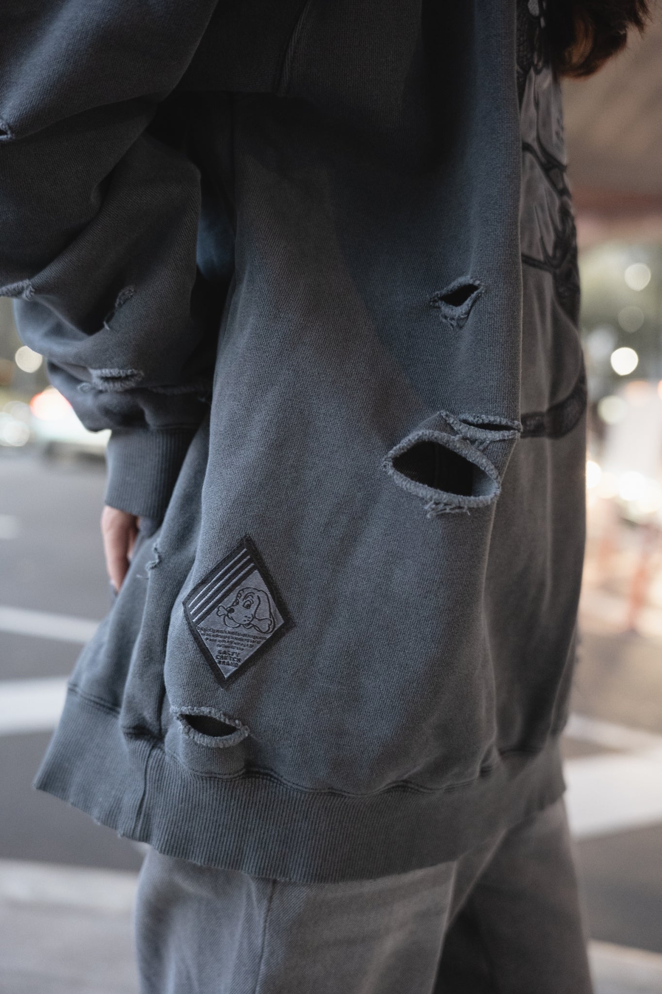 【受注生産】gibous×GALFY snake dog damage trainer ink black