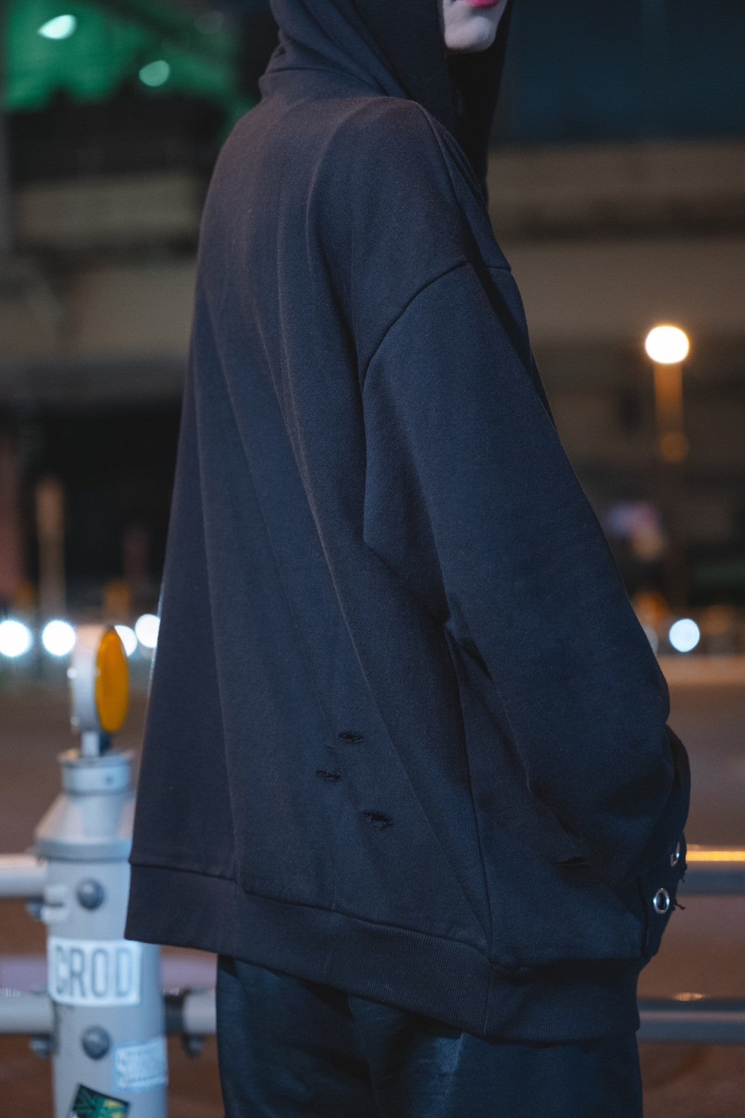 gibous×kry eyelet punk parker