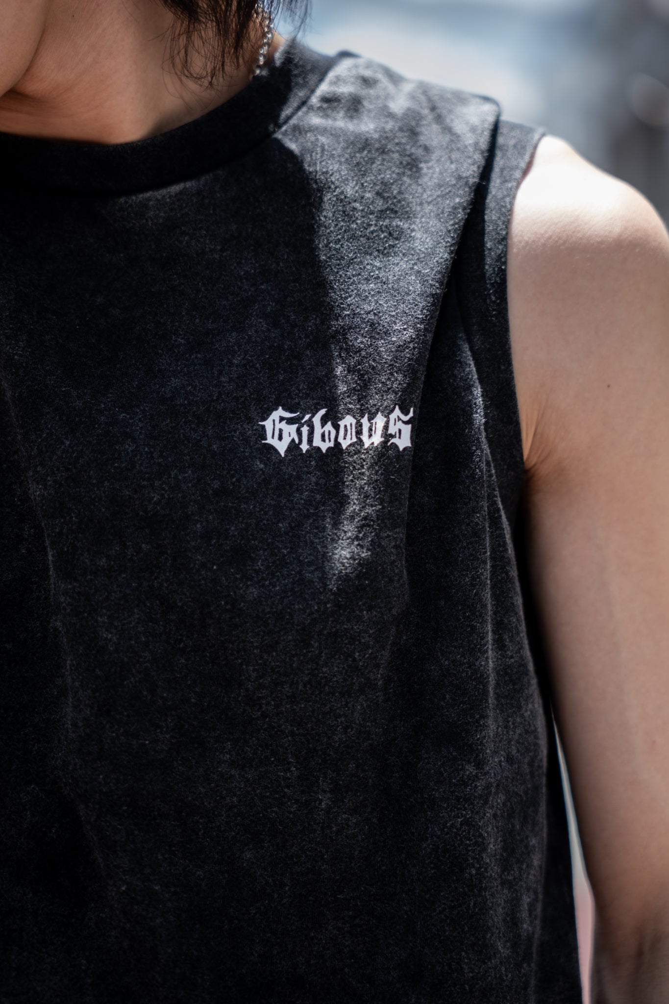 gibous snake scorpion Sleeveless T shirt powder grey