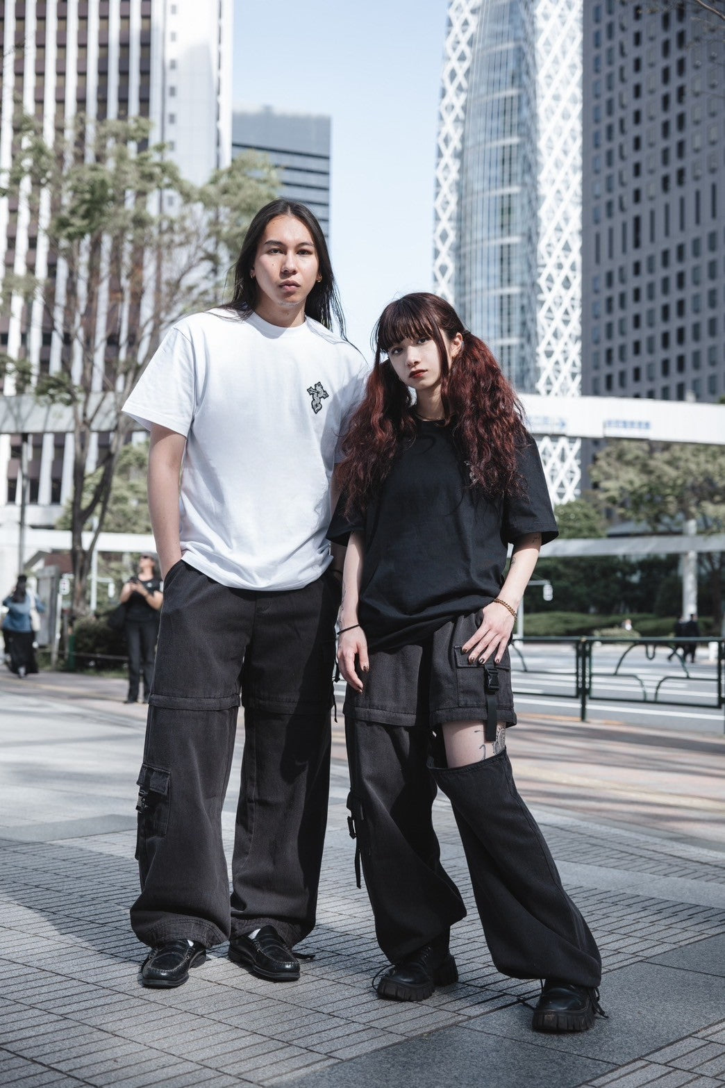 【再販】gibous scorpion zipper cargo trousers dark denim