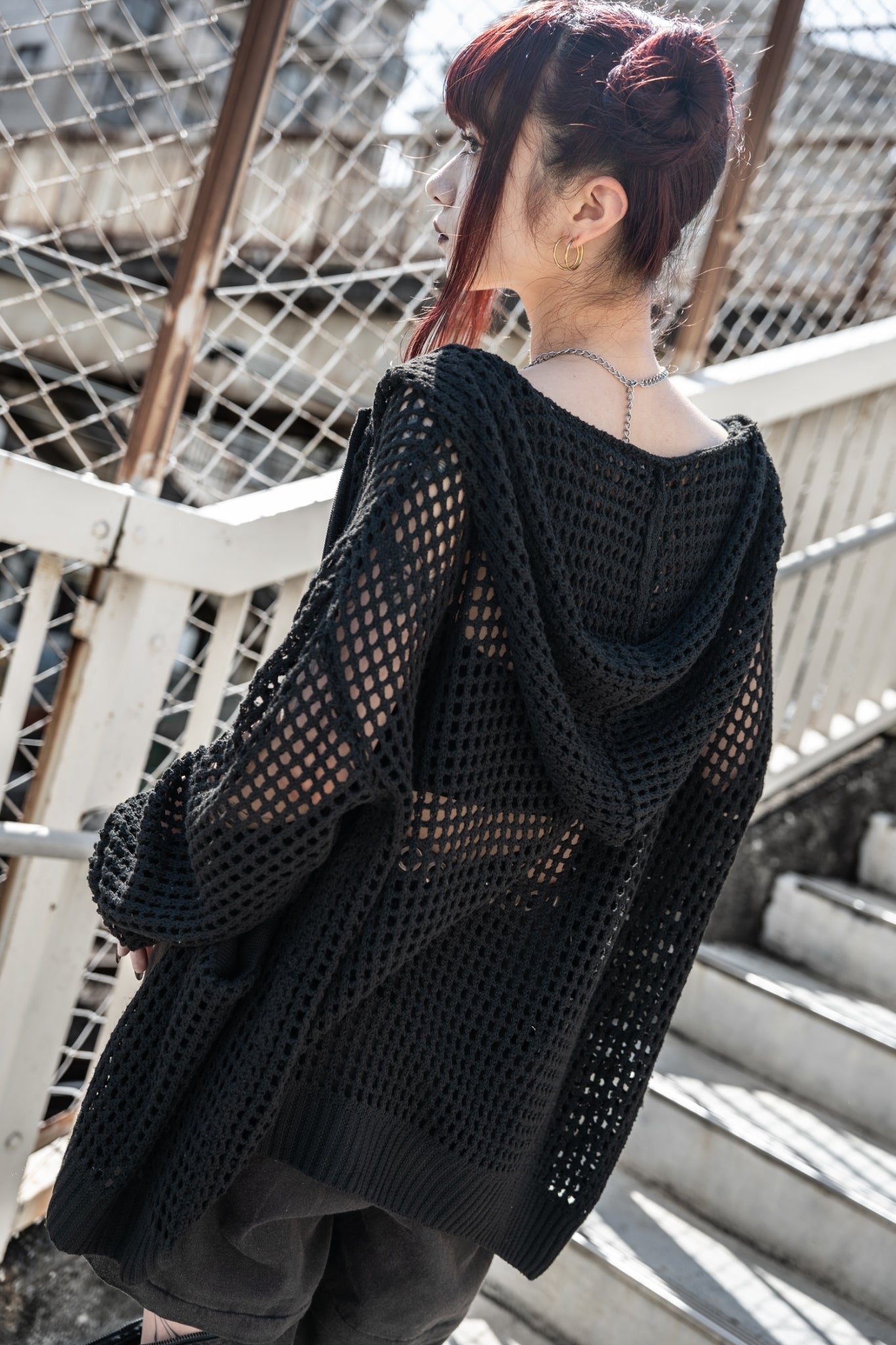 【再販】gibous cross snake mesh parker