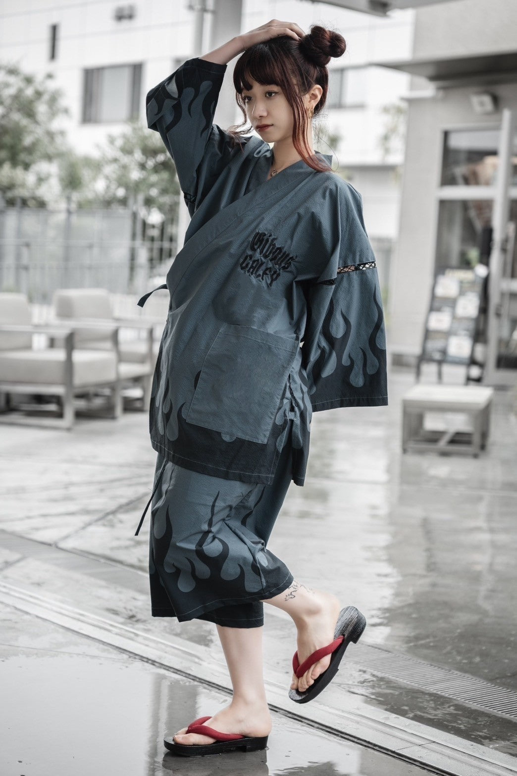 gibous×GALFY snake dog flame jinbei