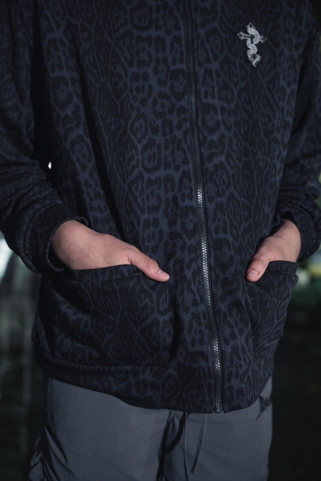 gibous snake cross leopard jacket