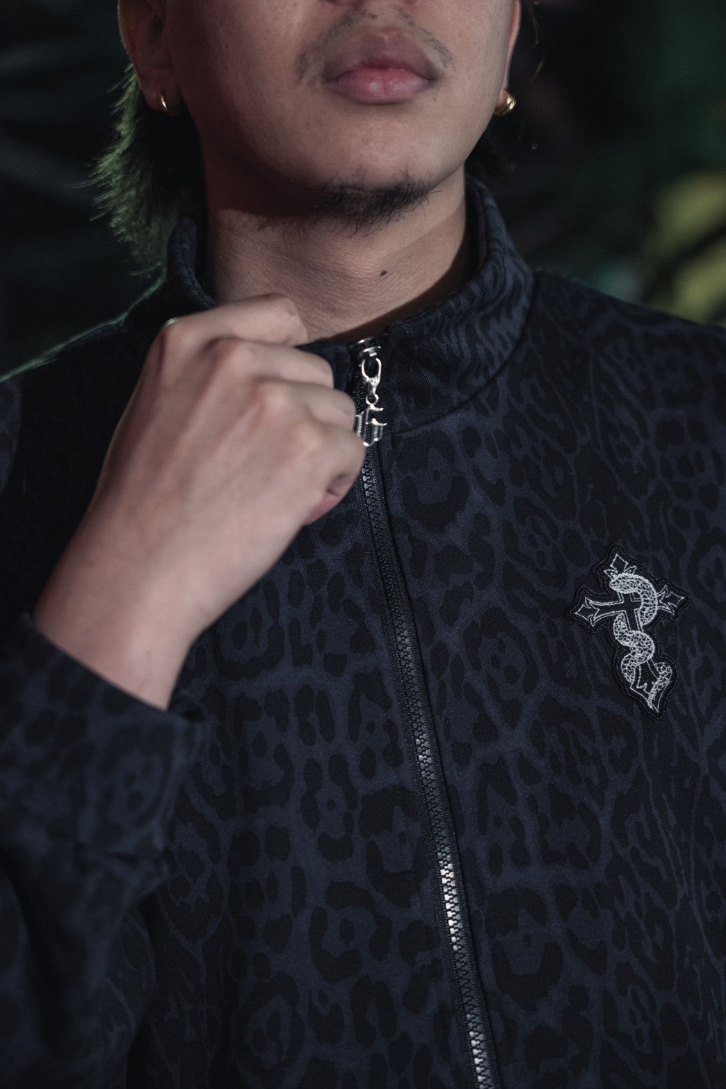 gibous snake cross leopard jacket