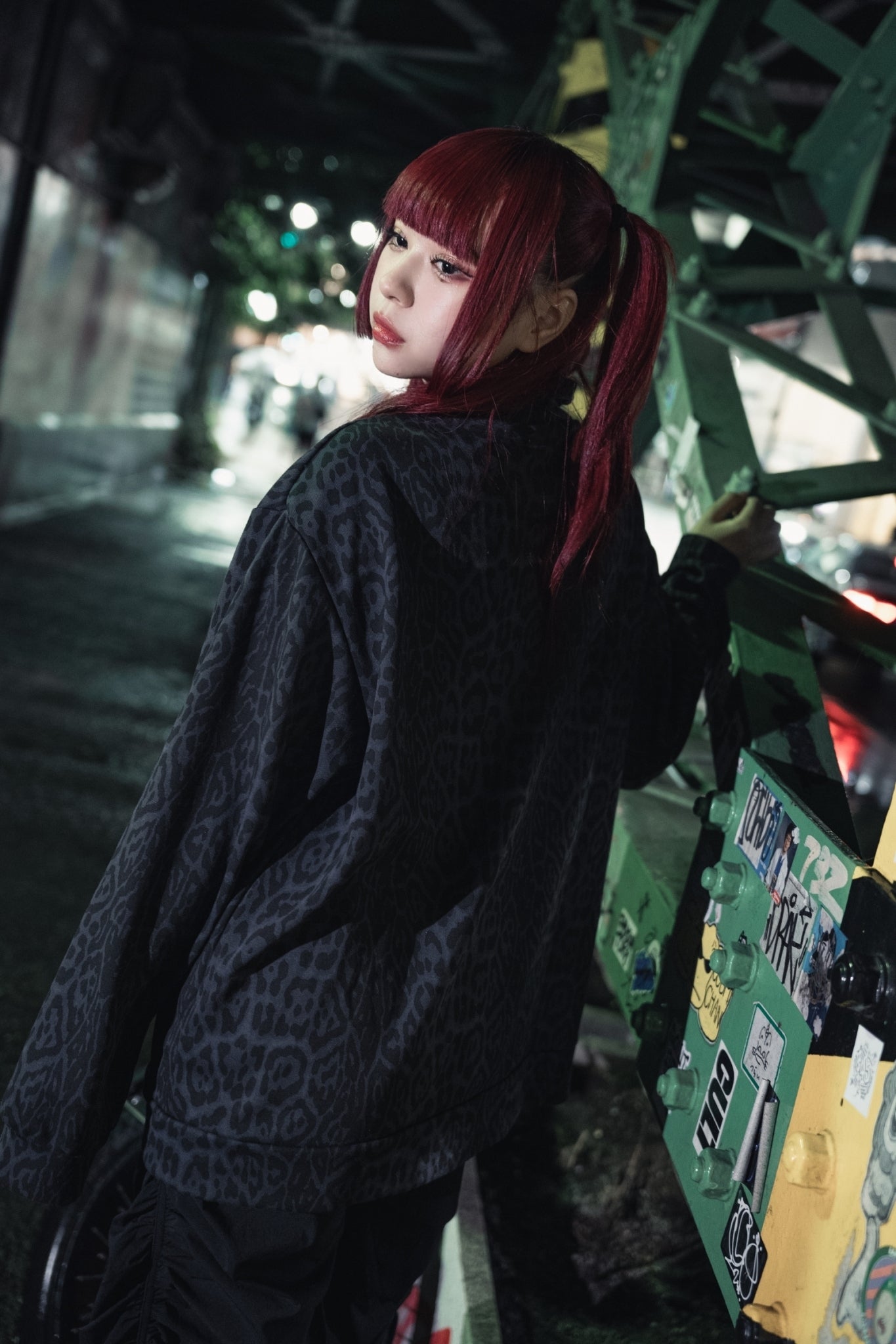 gibous snake cross leopard jacket