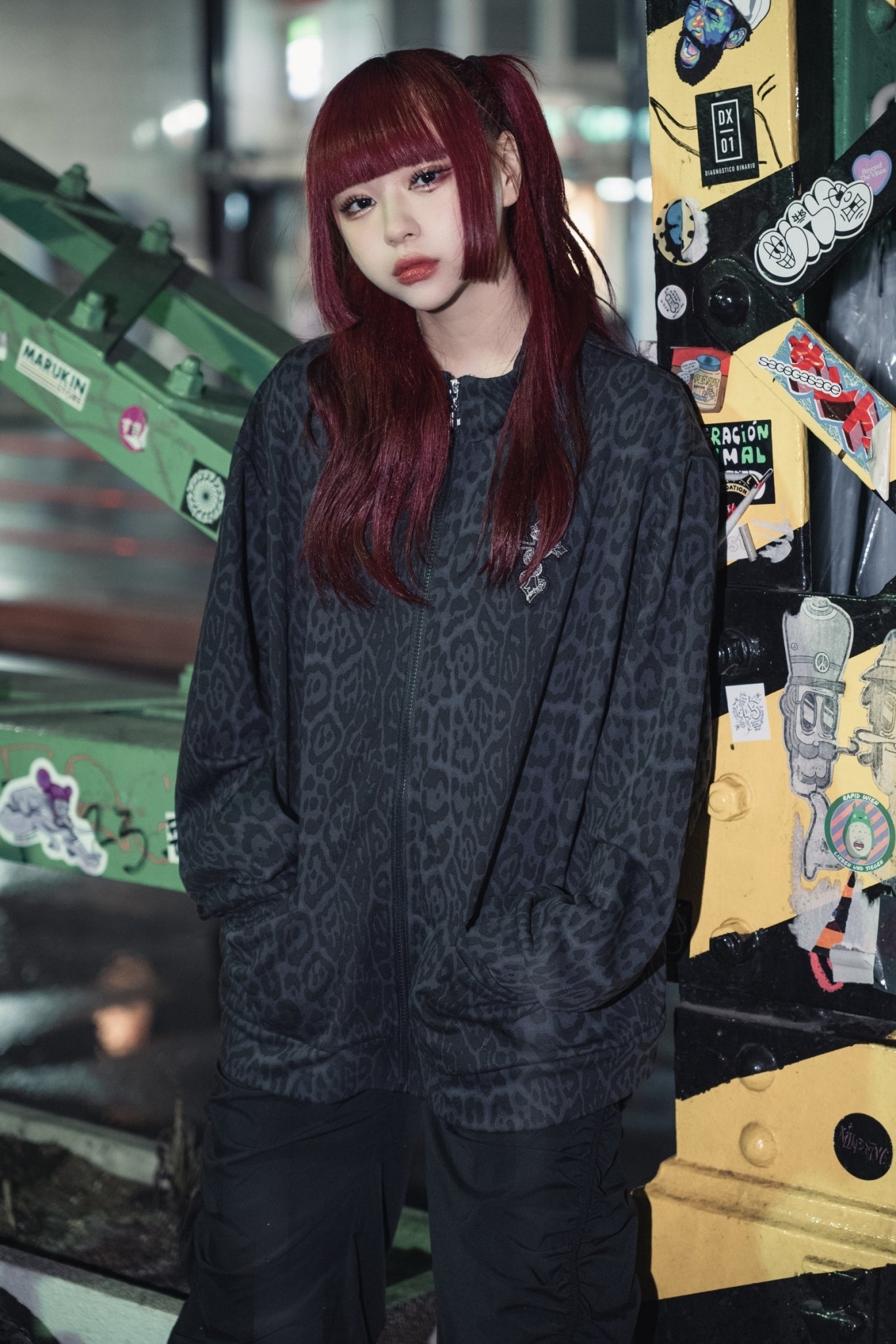gibous snake cross leopard jacket