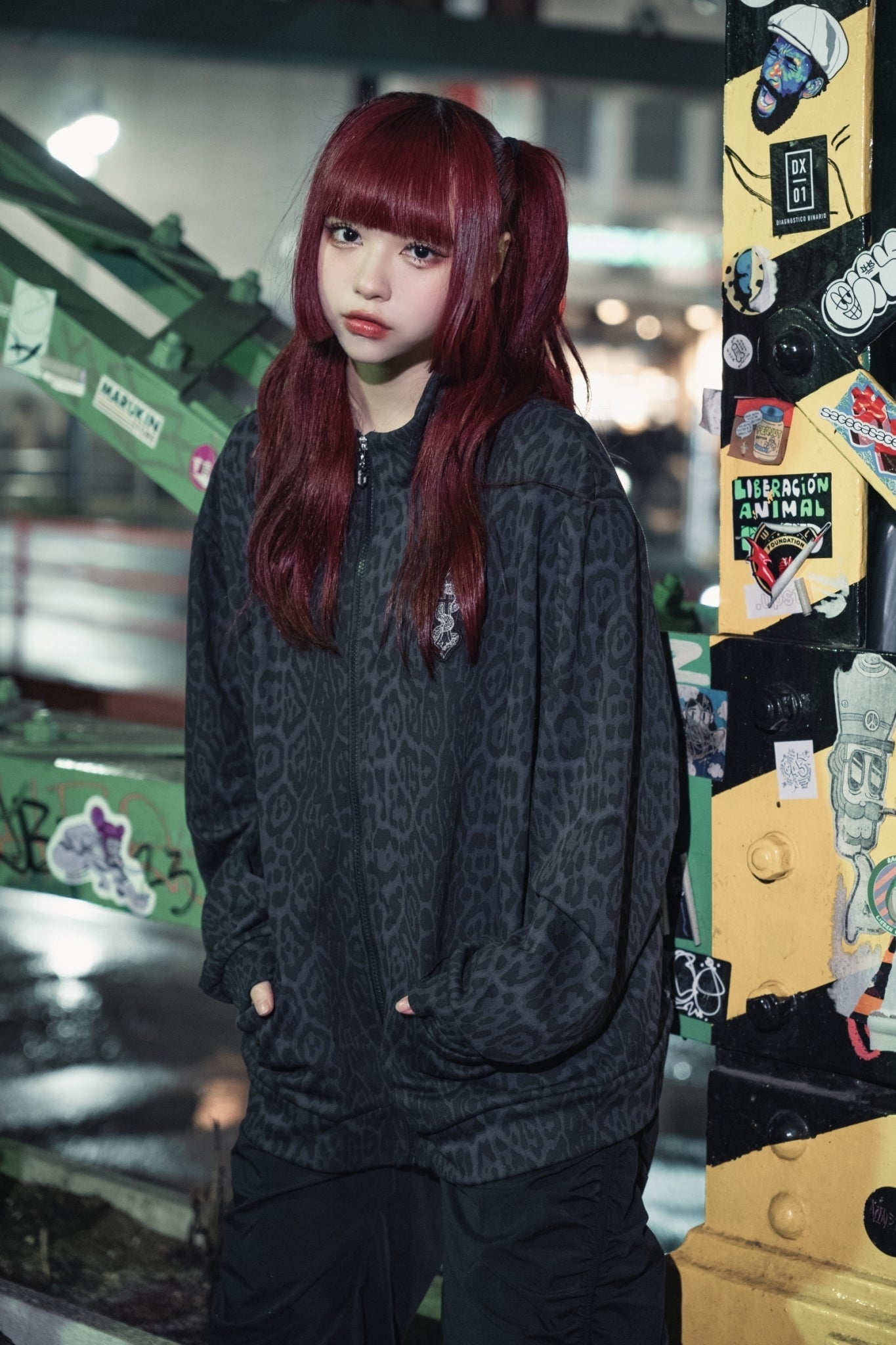 gibous snake cross leopard jacket