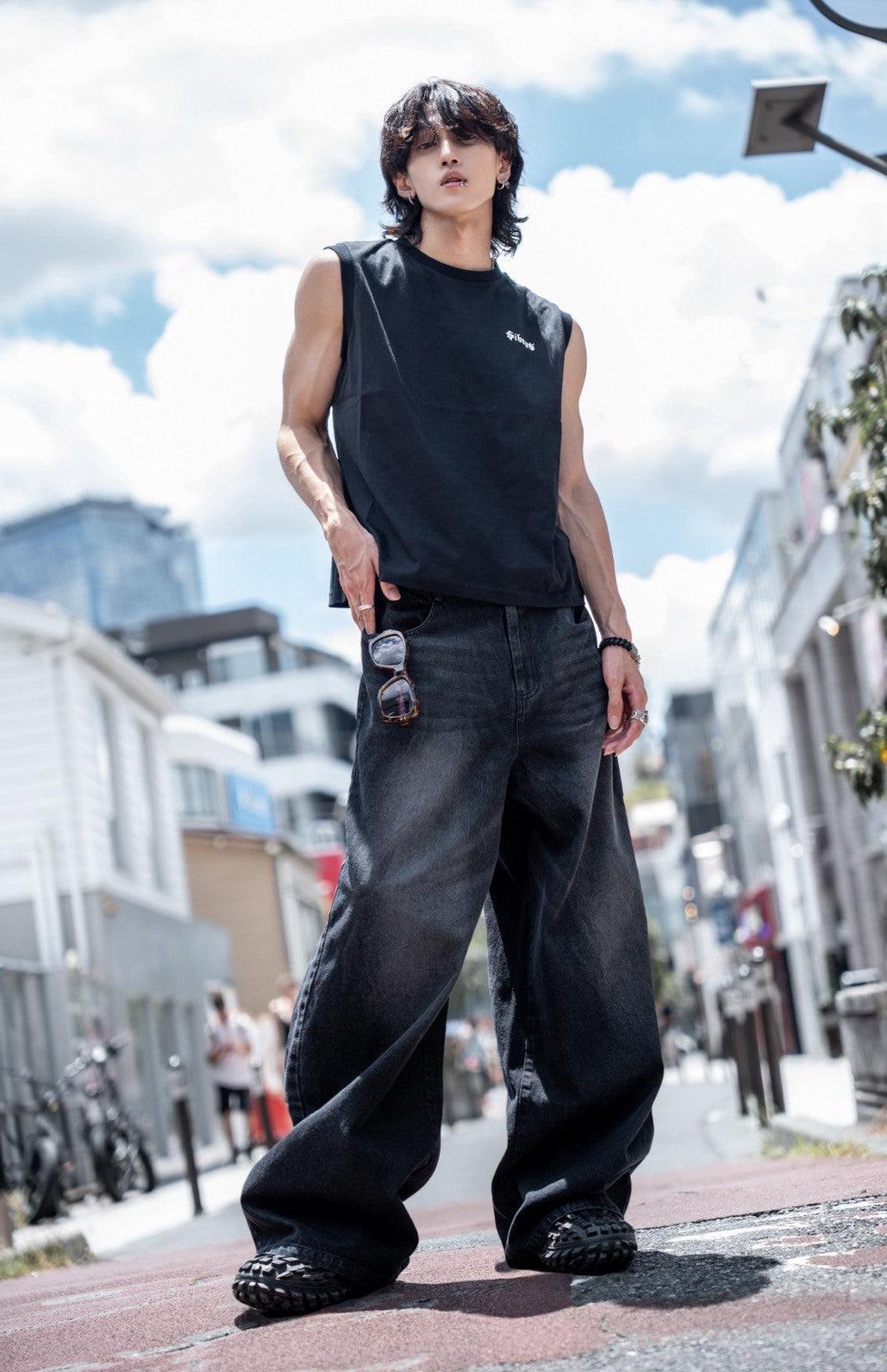 【再販】gibous snake scorpion pocket baggy pants