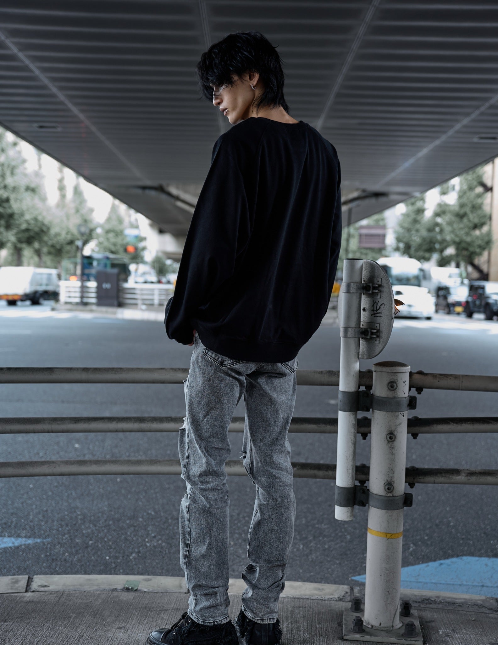 gibous logo illustration snakecross sweatshirt