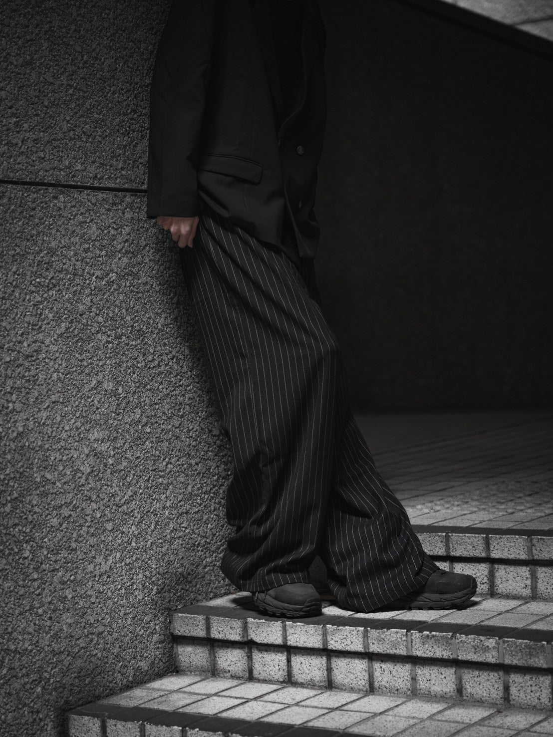 gibous Striped baggy pants