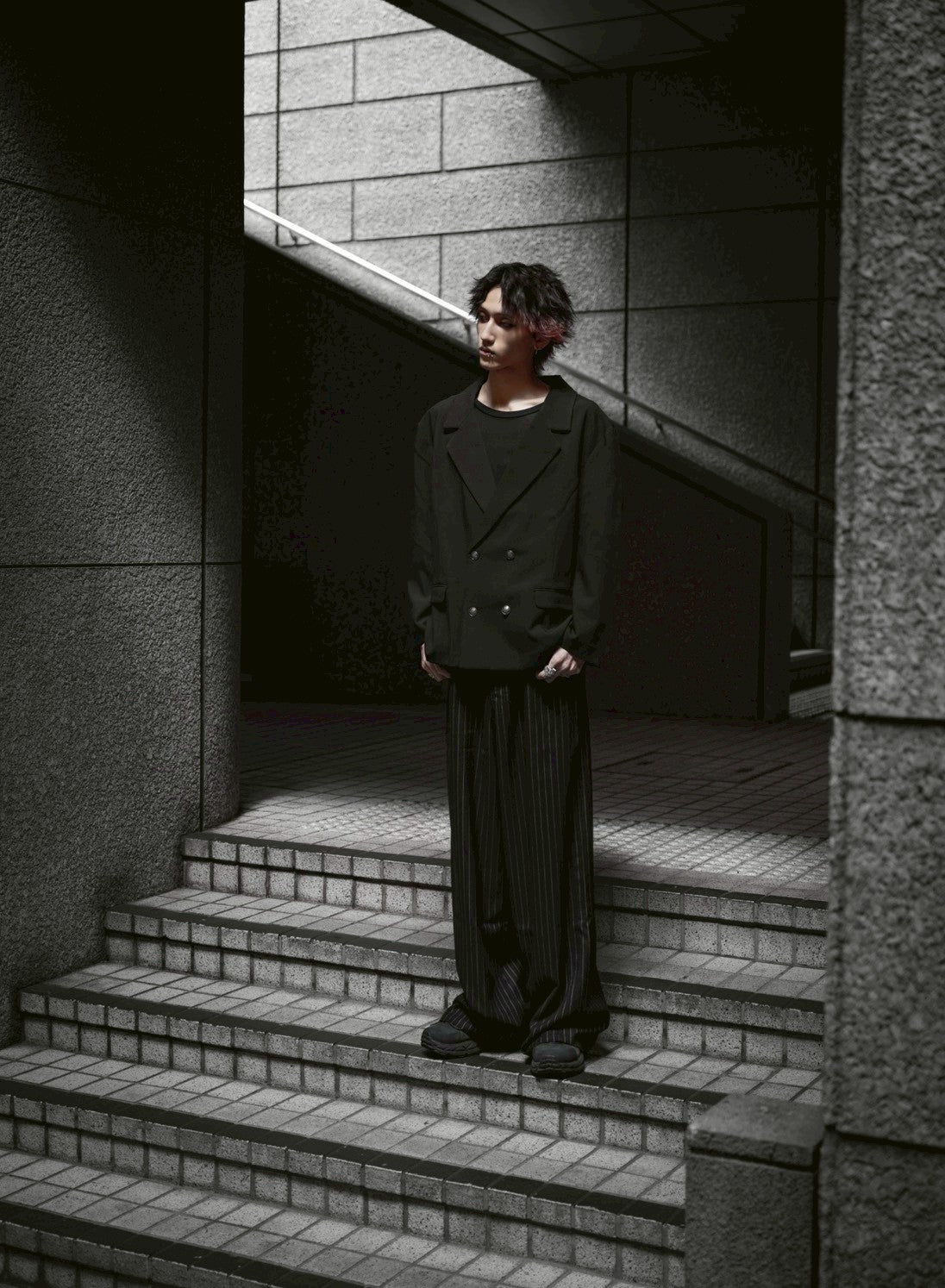 gibous Striped baggy pants