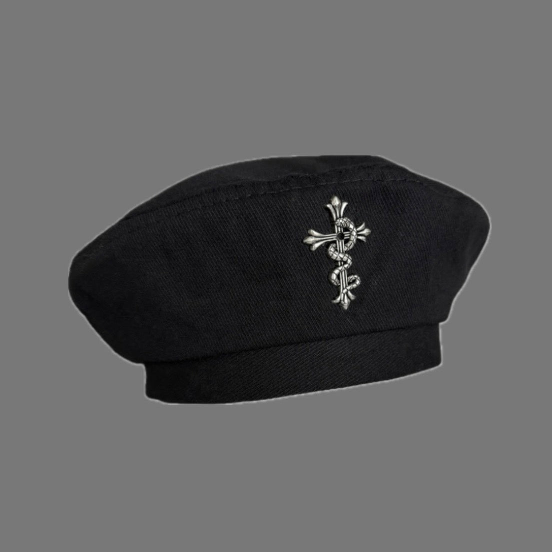 gibous snake cross beret