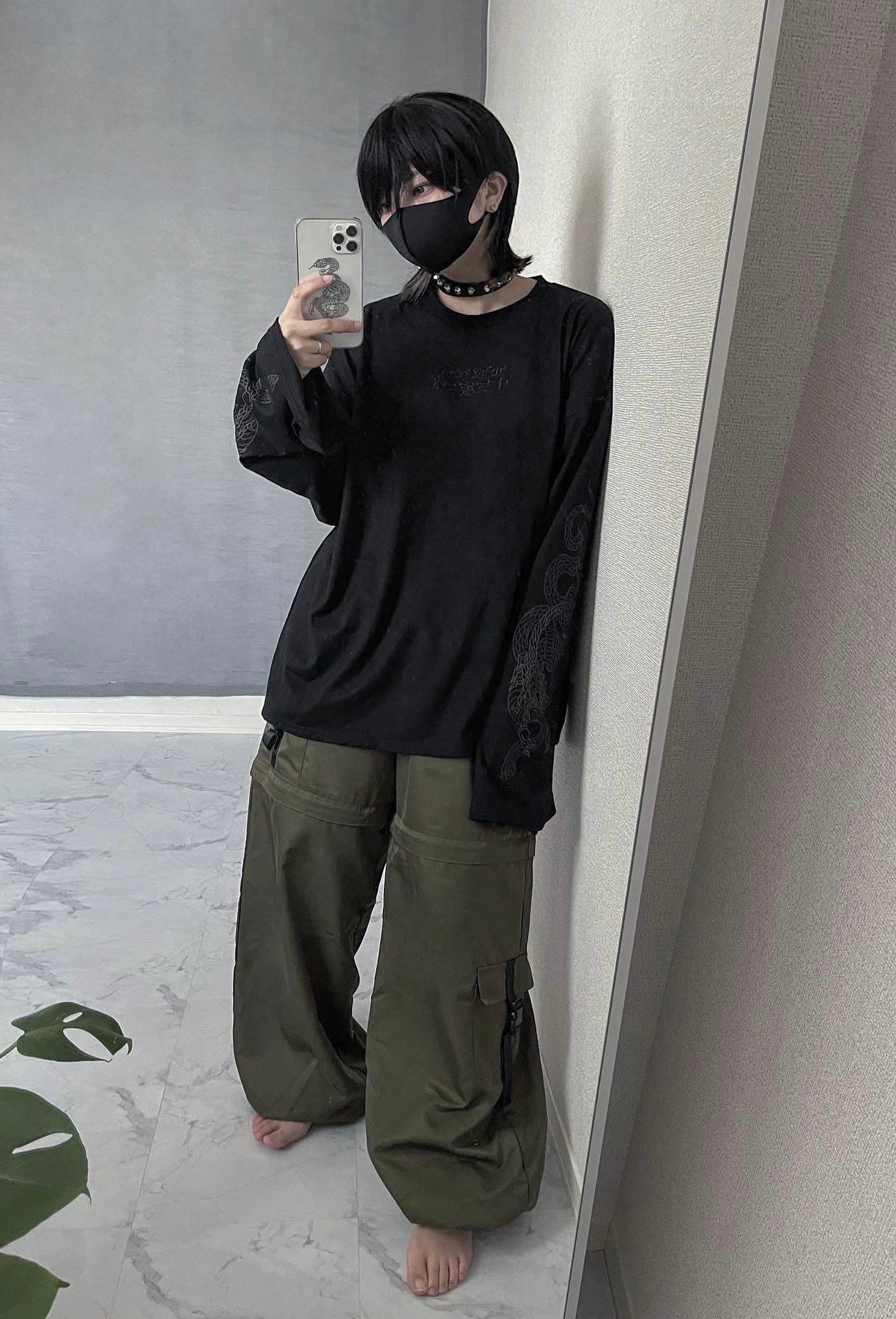 gibous×東京13零式 snakescorpion long t shirt