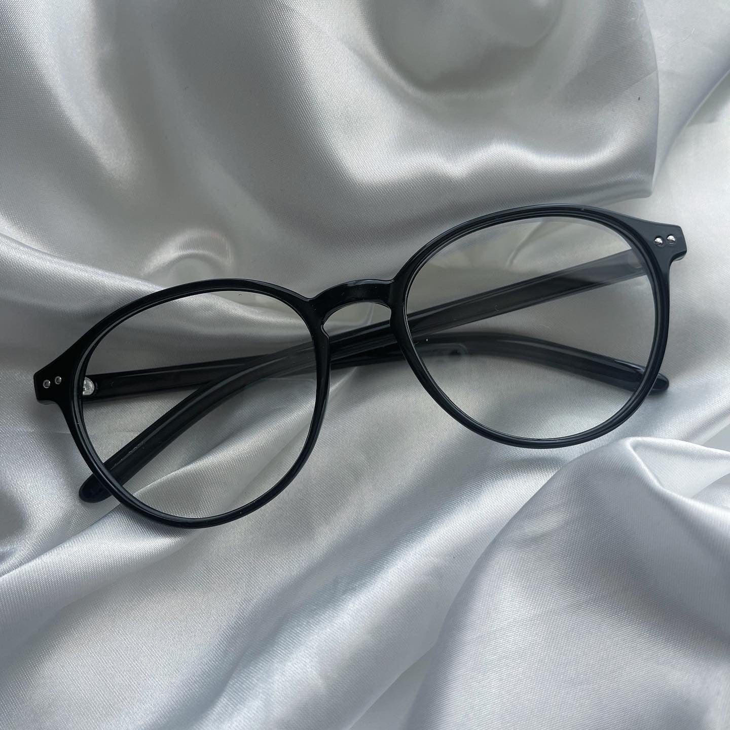 【再販】gibous snake scorpion black rim glasses