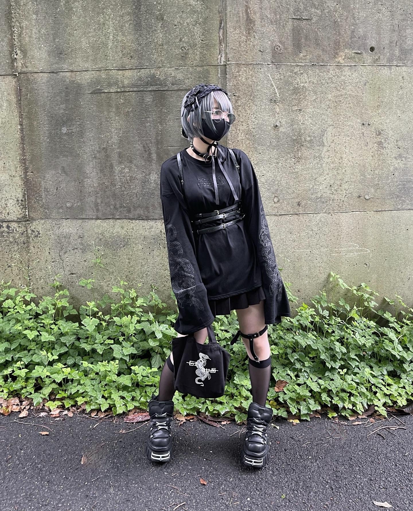 gibous×東京13零式 snakescorpion long t shirt