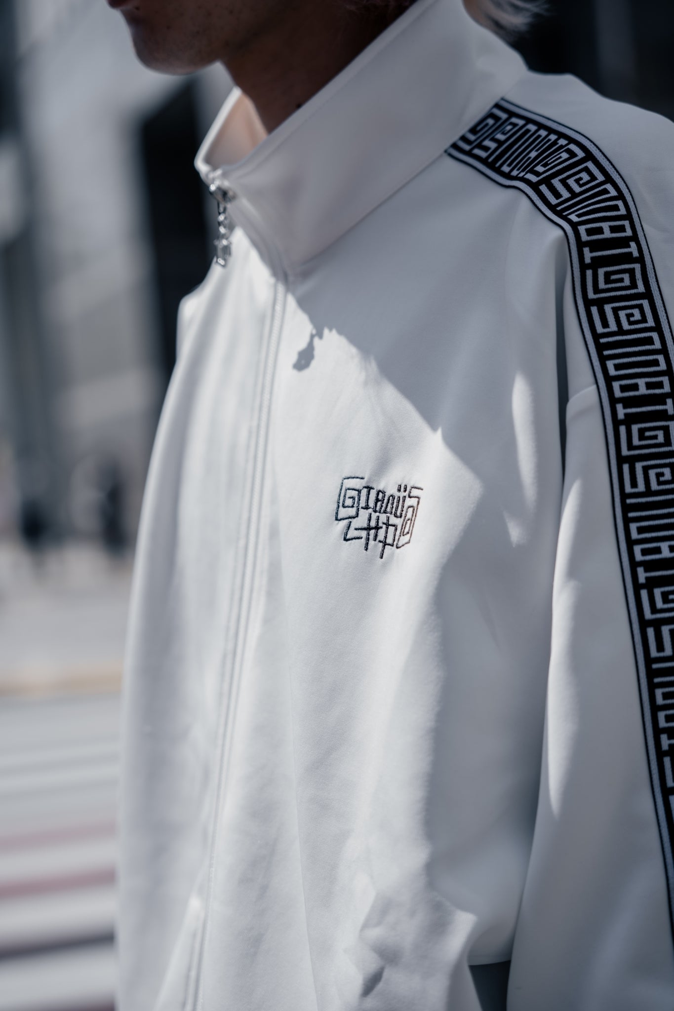 【再販】gibous×lhp logo track jersey white tops