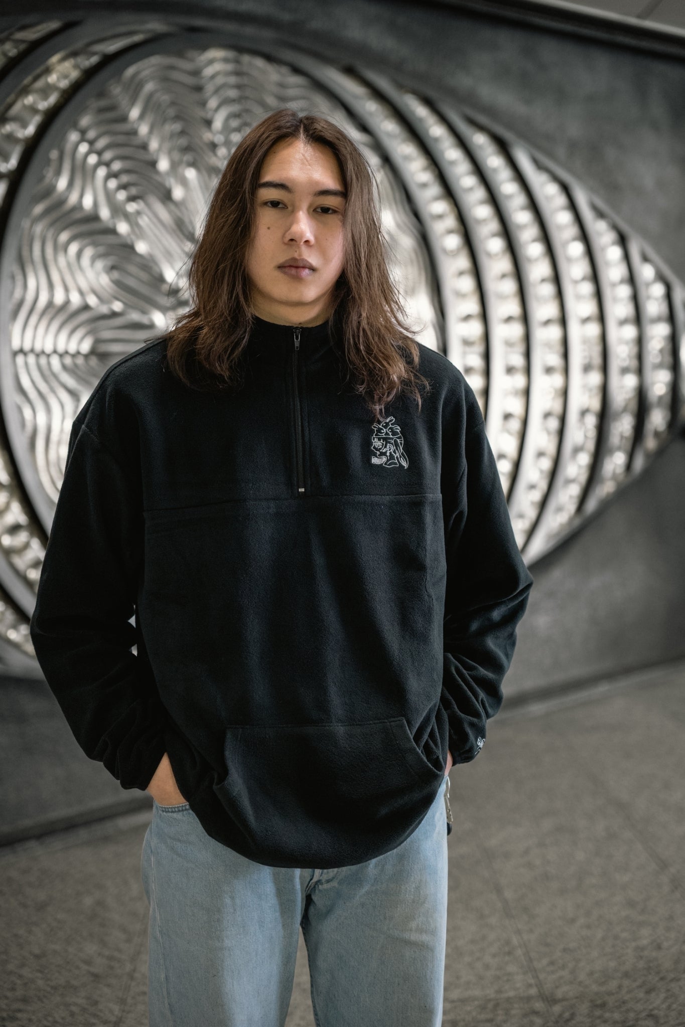 gibous 2023 rabbit fleece black