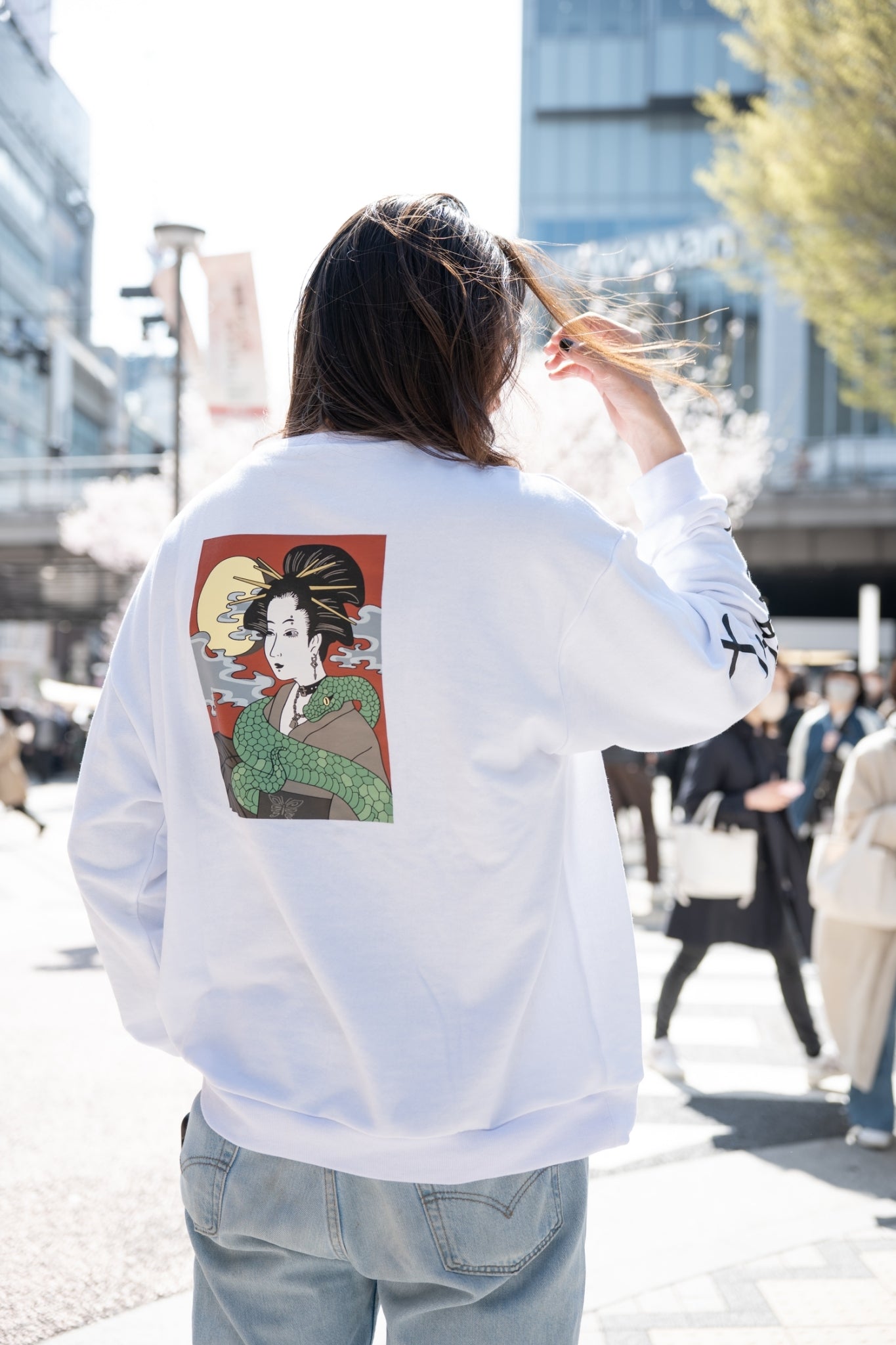 gibous 浮世絵 trainer white