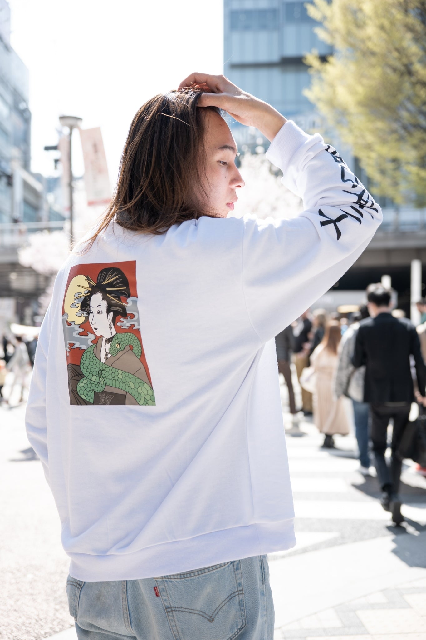 gibous 浮世絵 trainer white