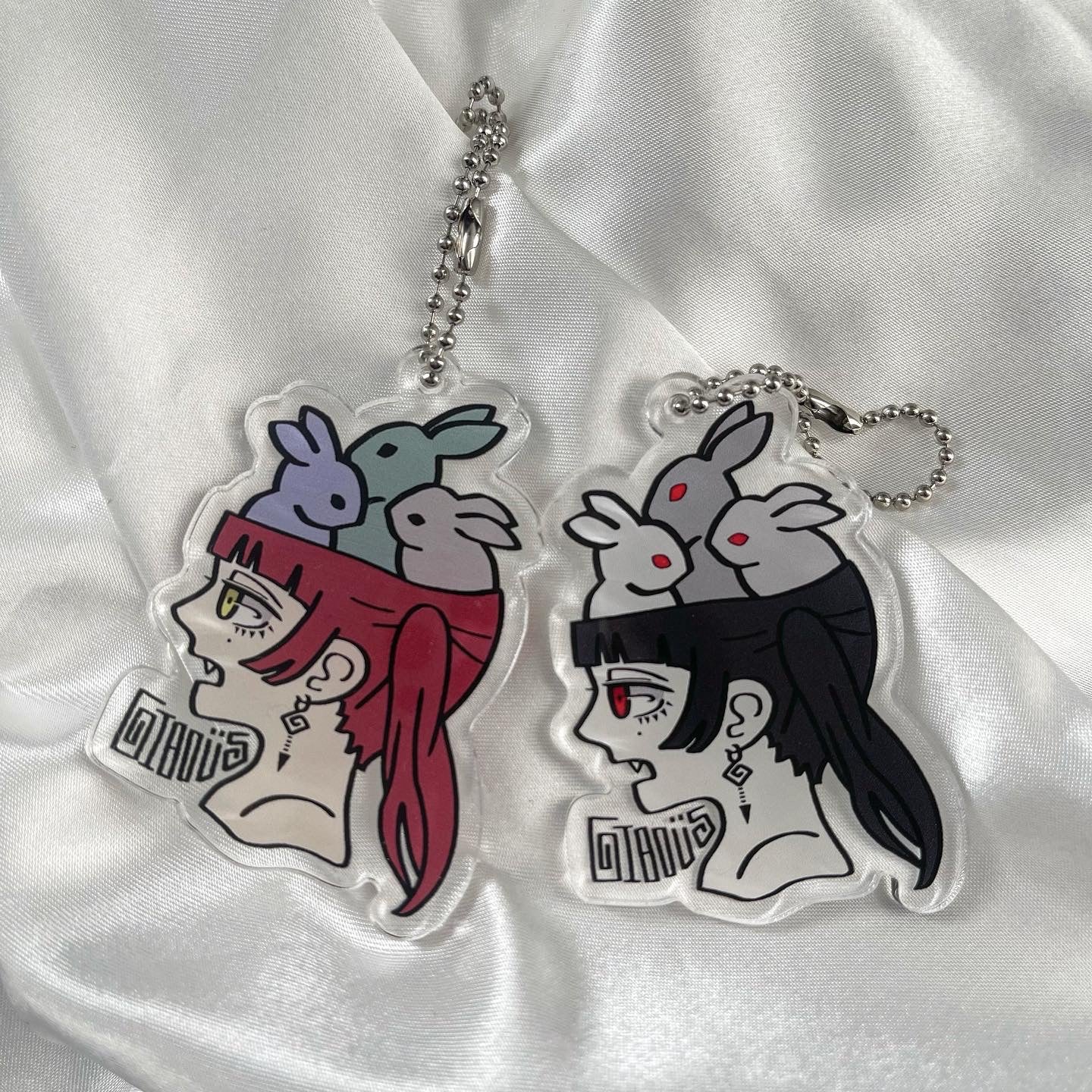 2023 acrylic keychain red