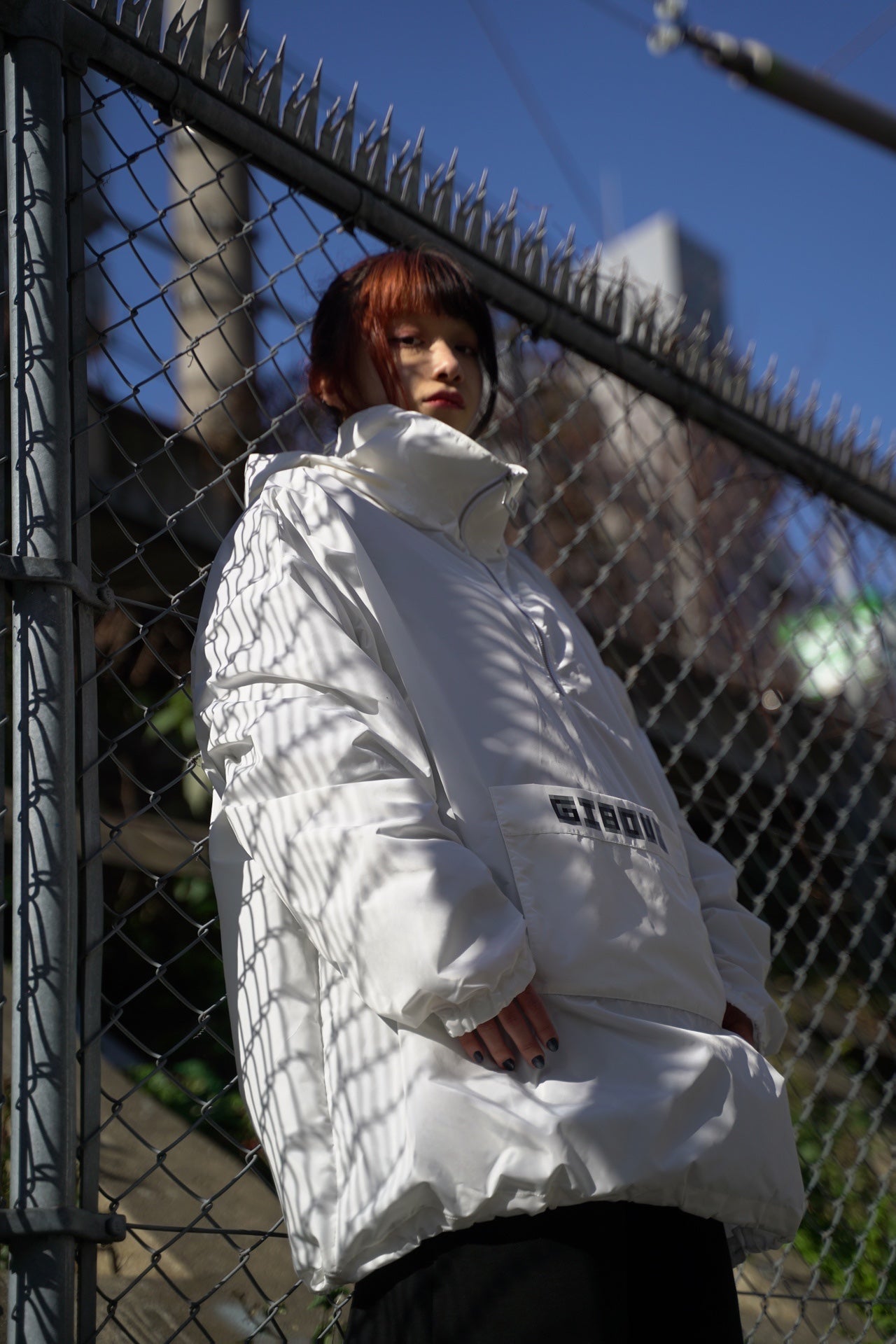 【再販】gibous Wind hoodie white