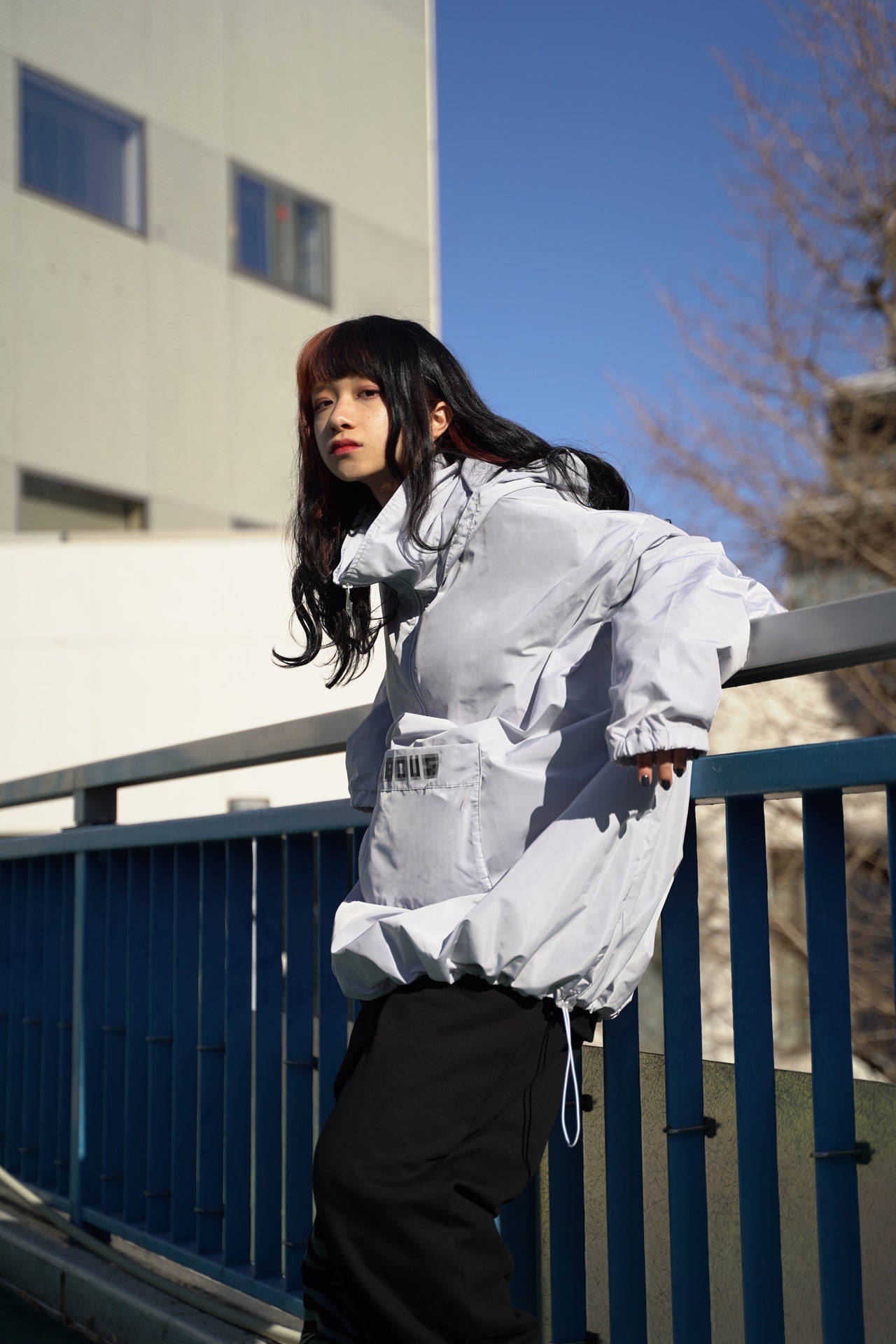 gibous Wind hoodie gray