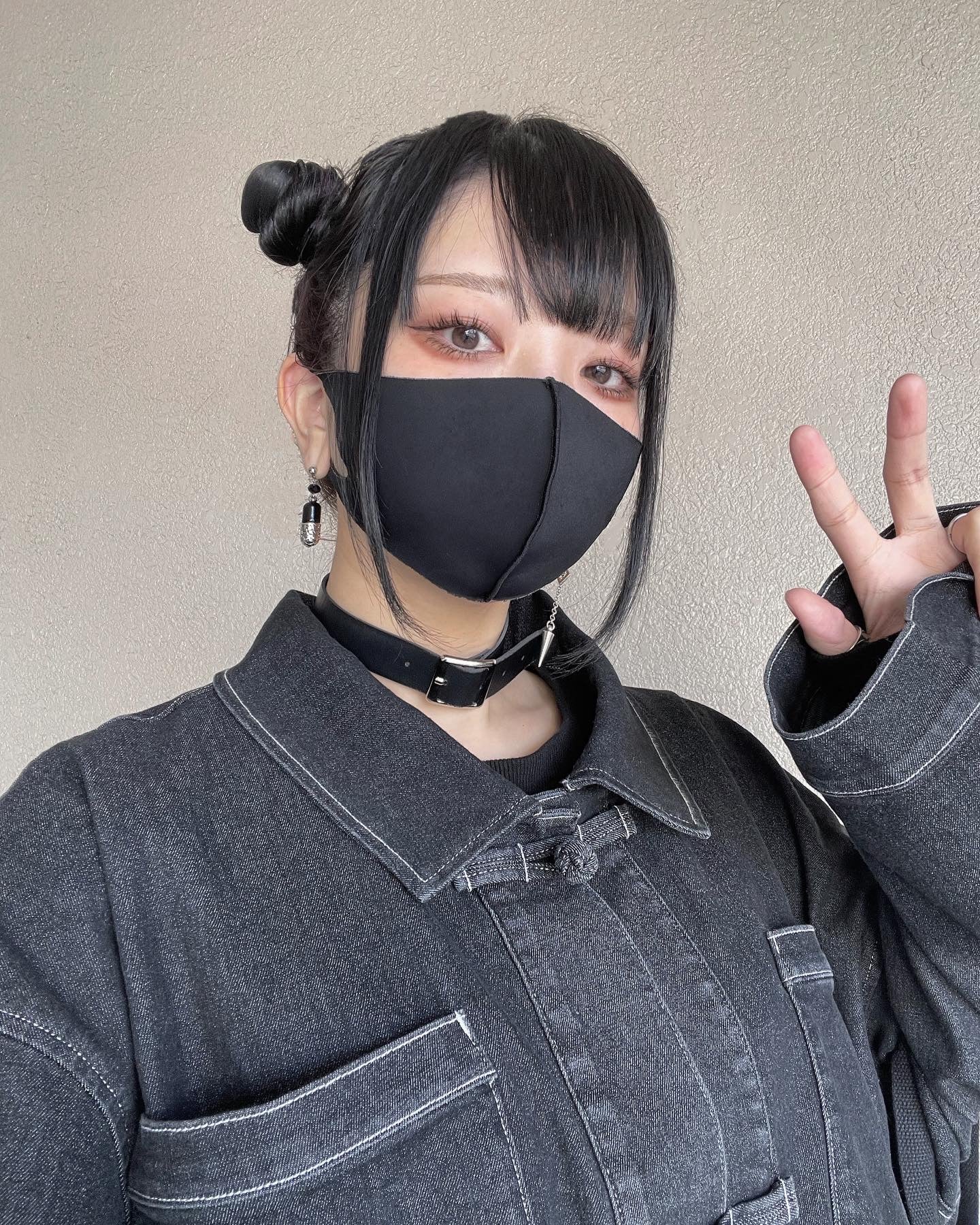 【再販】gibous china stitch denim tops long